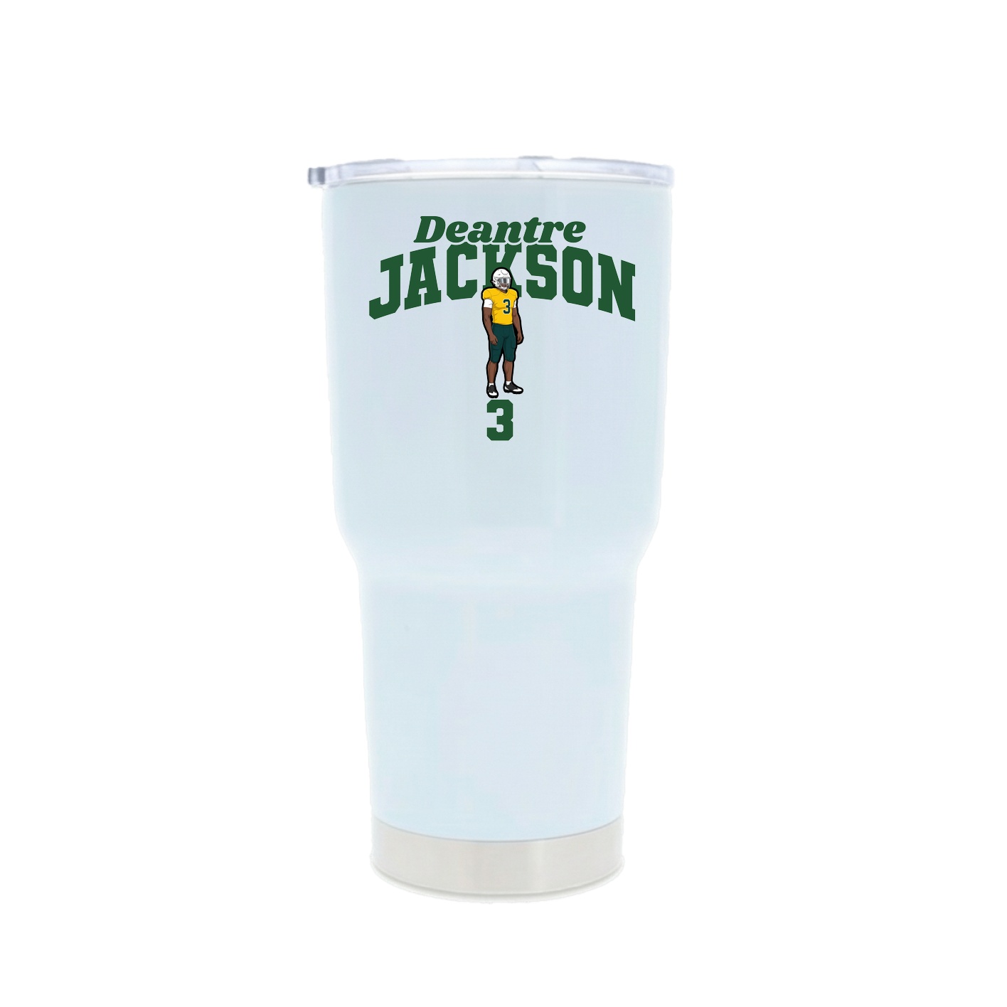 30oz Stainless Steel Tumbler — Signature Arch in White