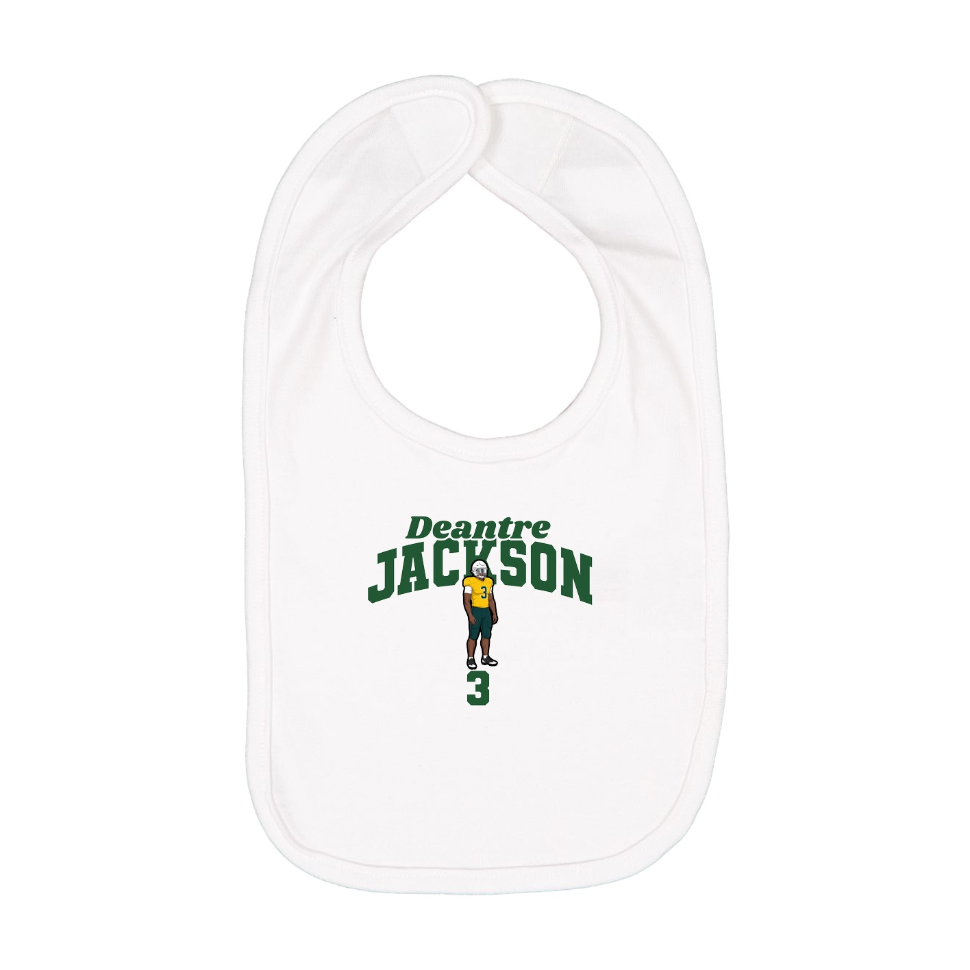Infant Bib — Signature Arch in White