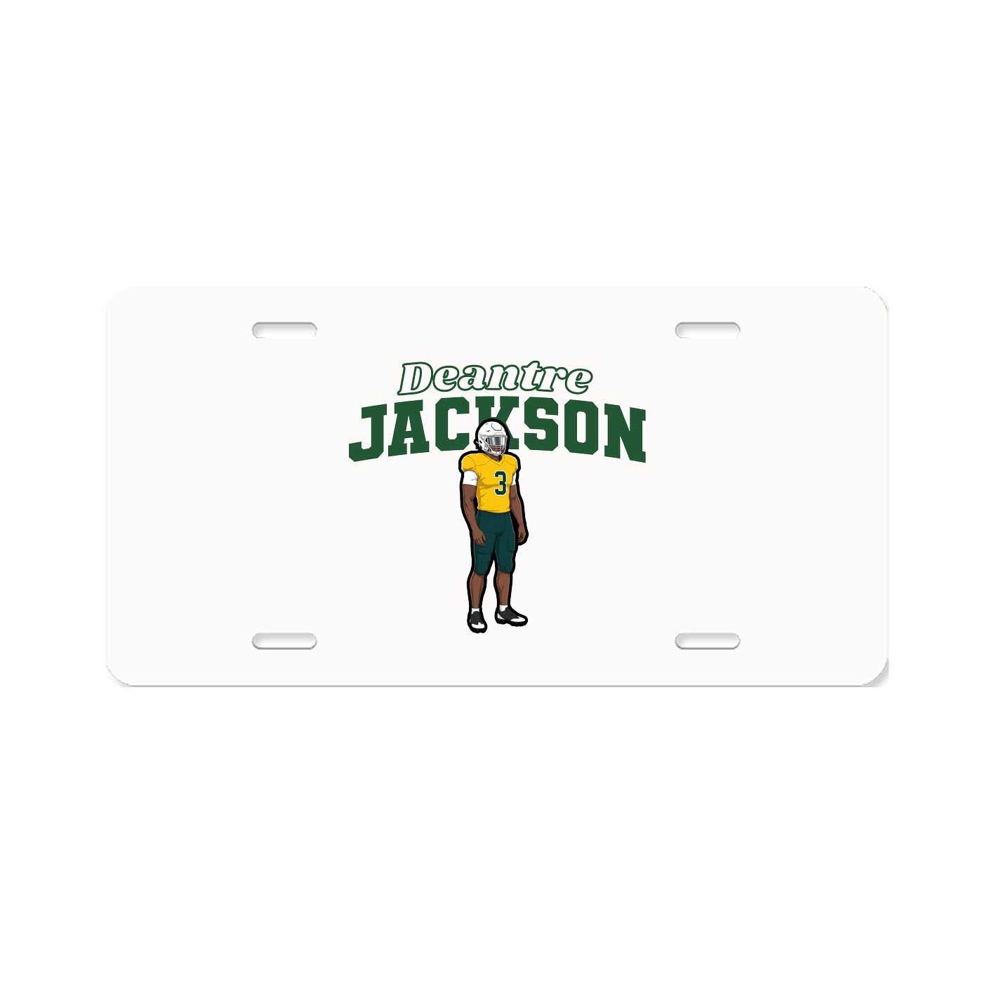 License Plate — Name Arch in Classic