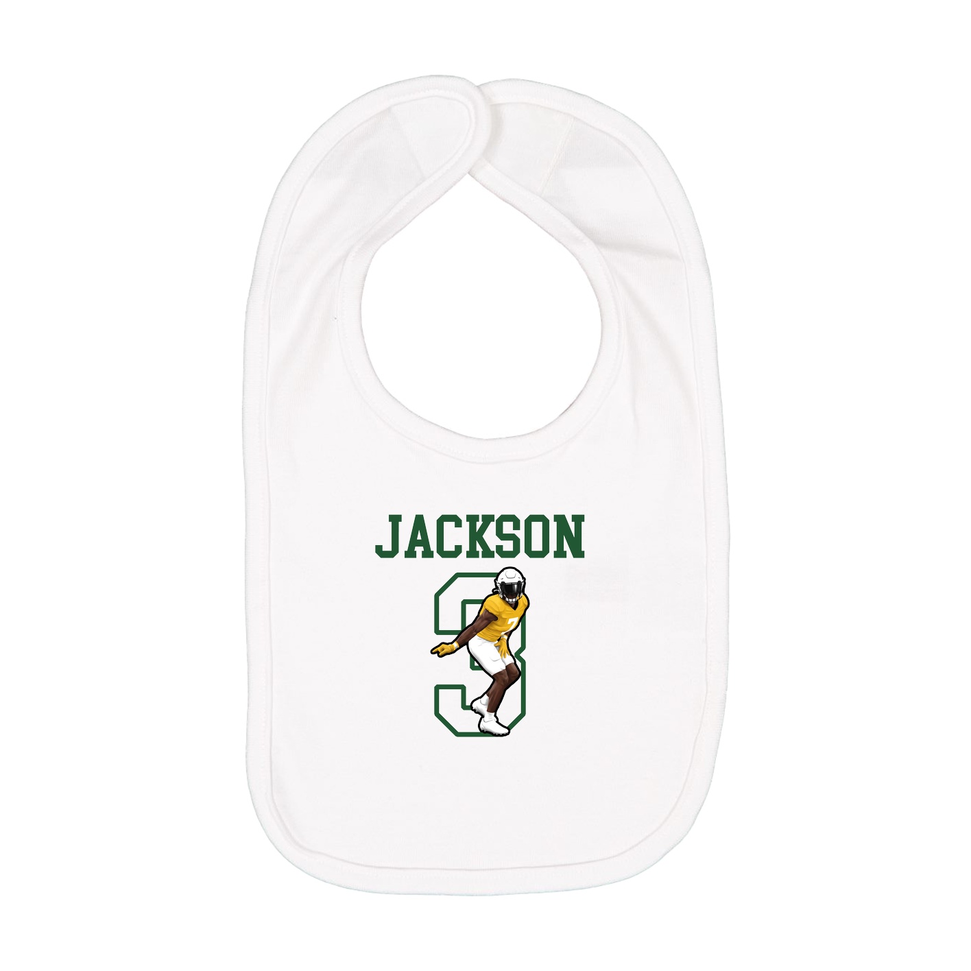Infant Bib — Shirsey in White
