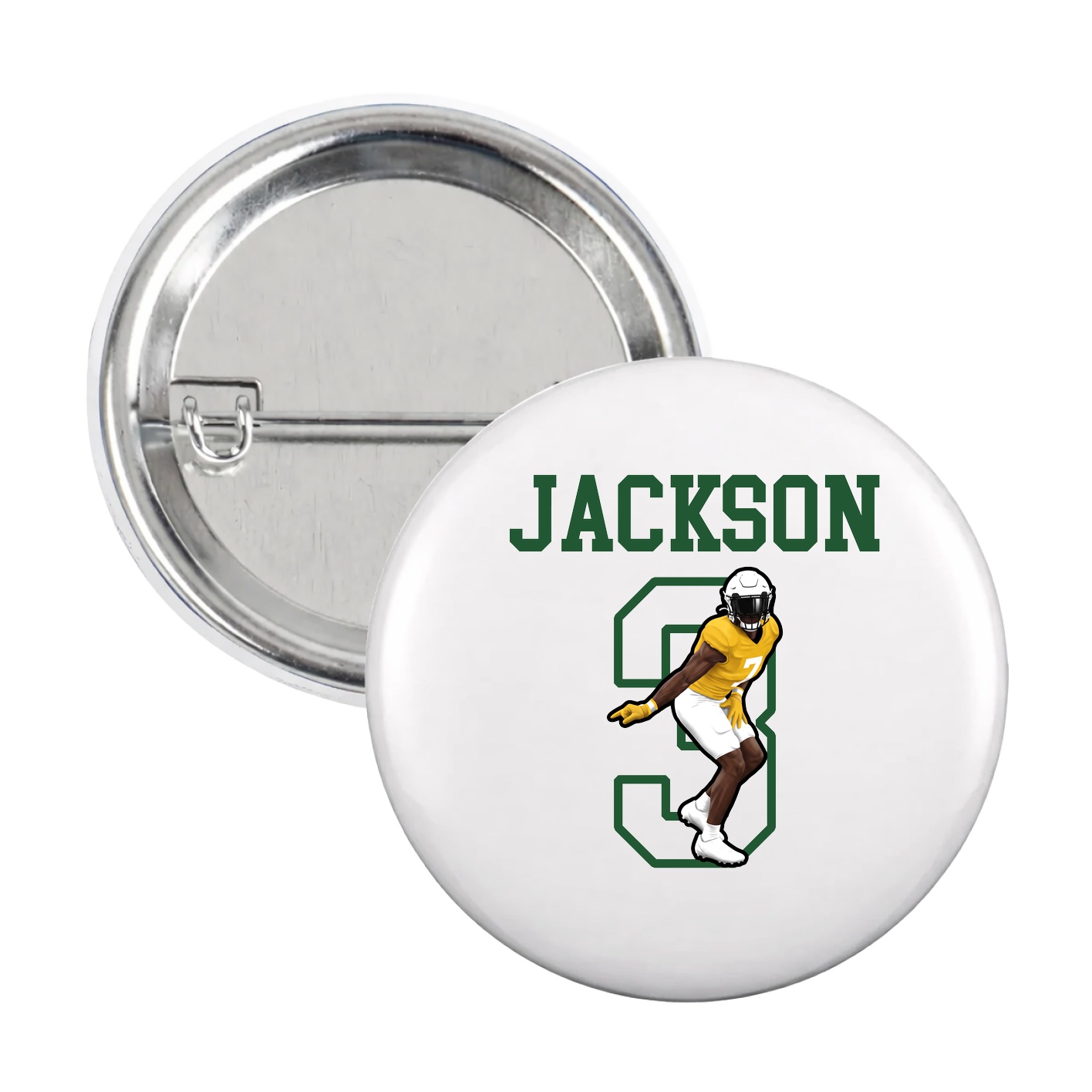 Game Day Button — Shirsey in White