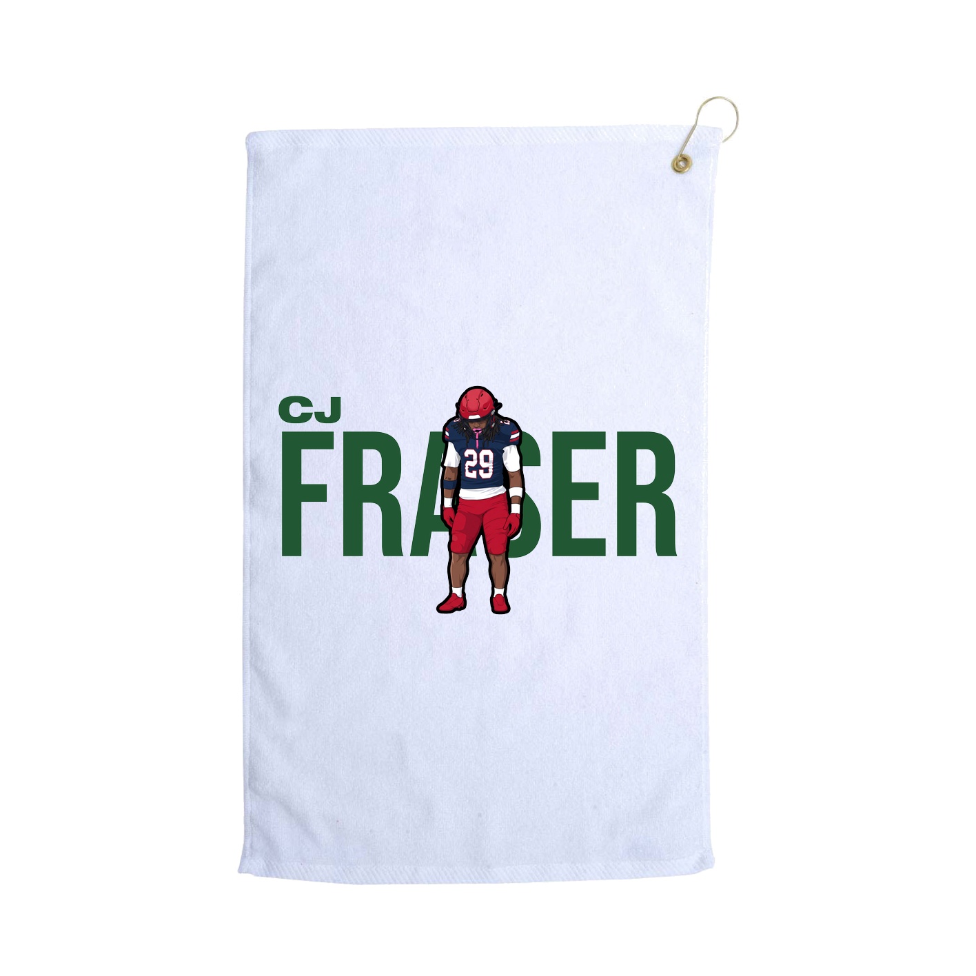 Golf Towel — Player Name in White