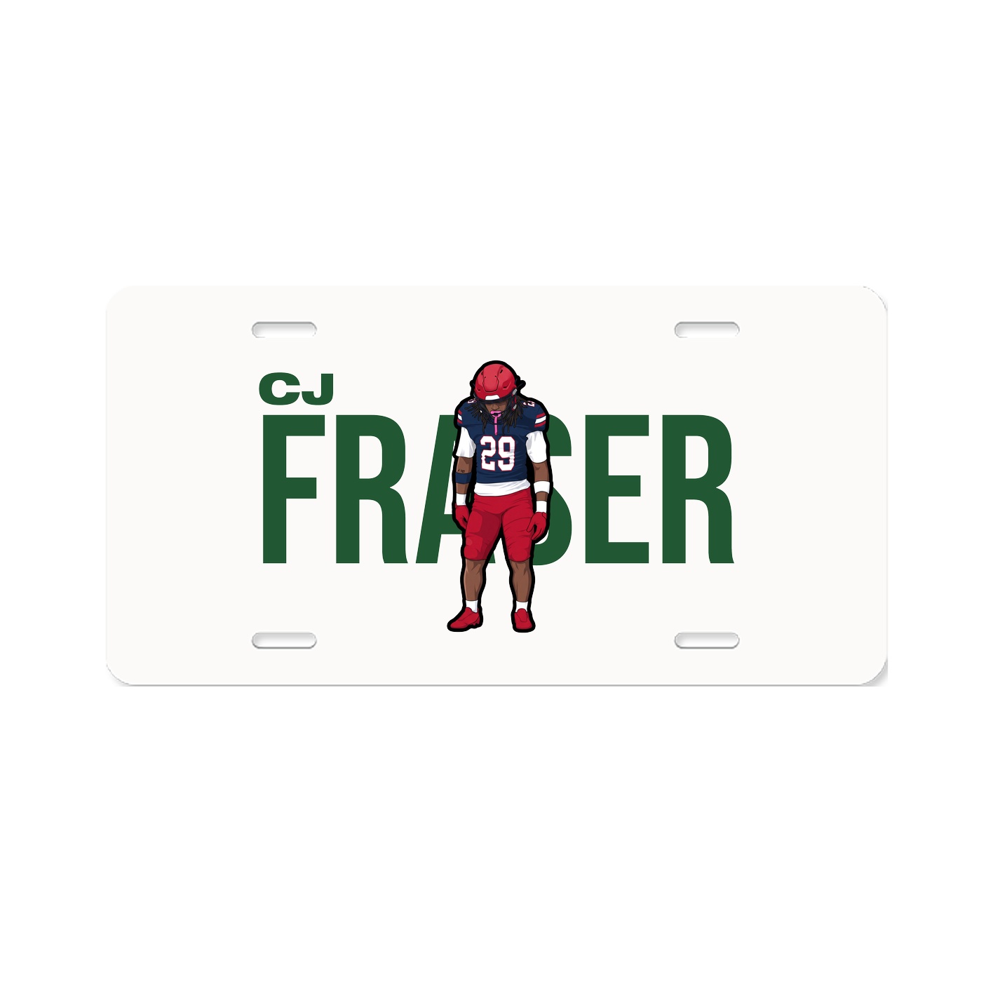 License Plate — Player Name in Classic