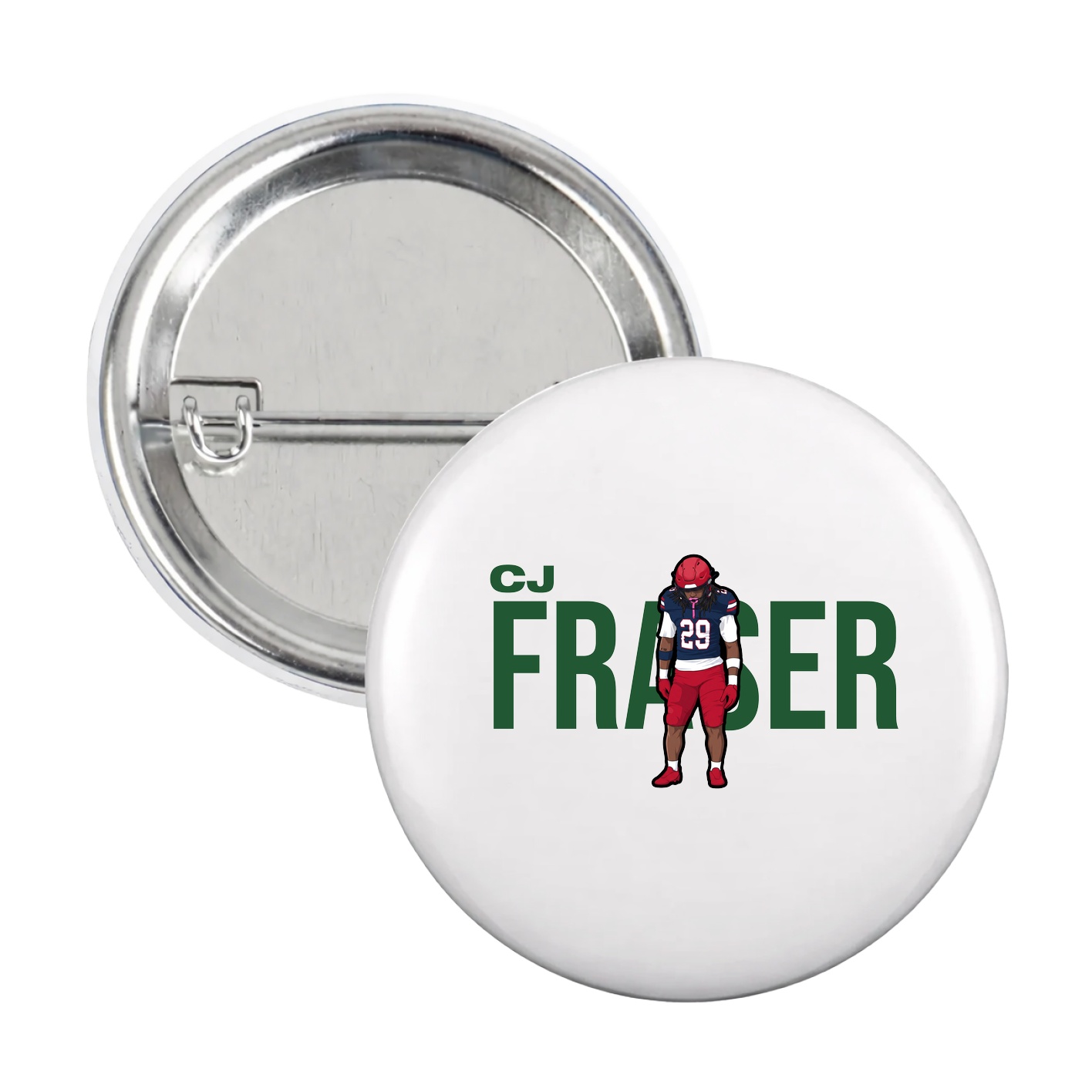 Game Day Button — Player Name in White