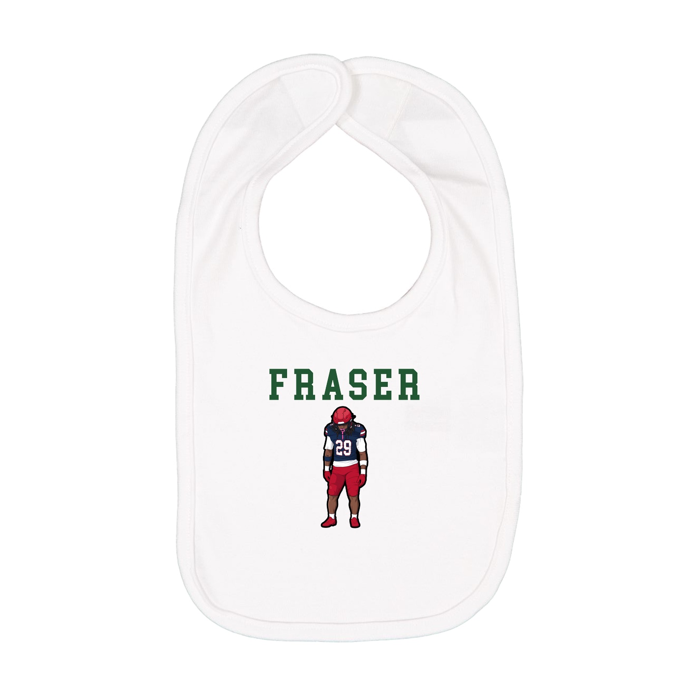 Infant Bib — Shirsey in White