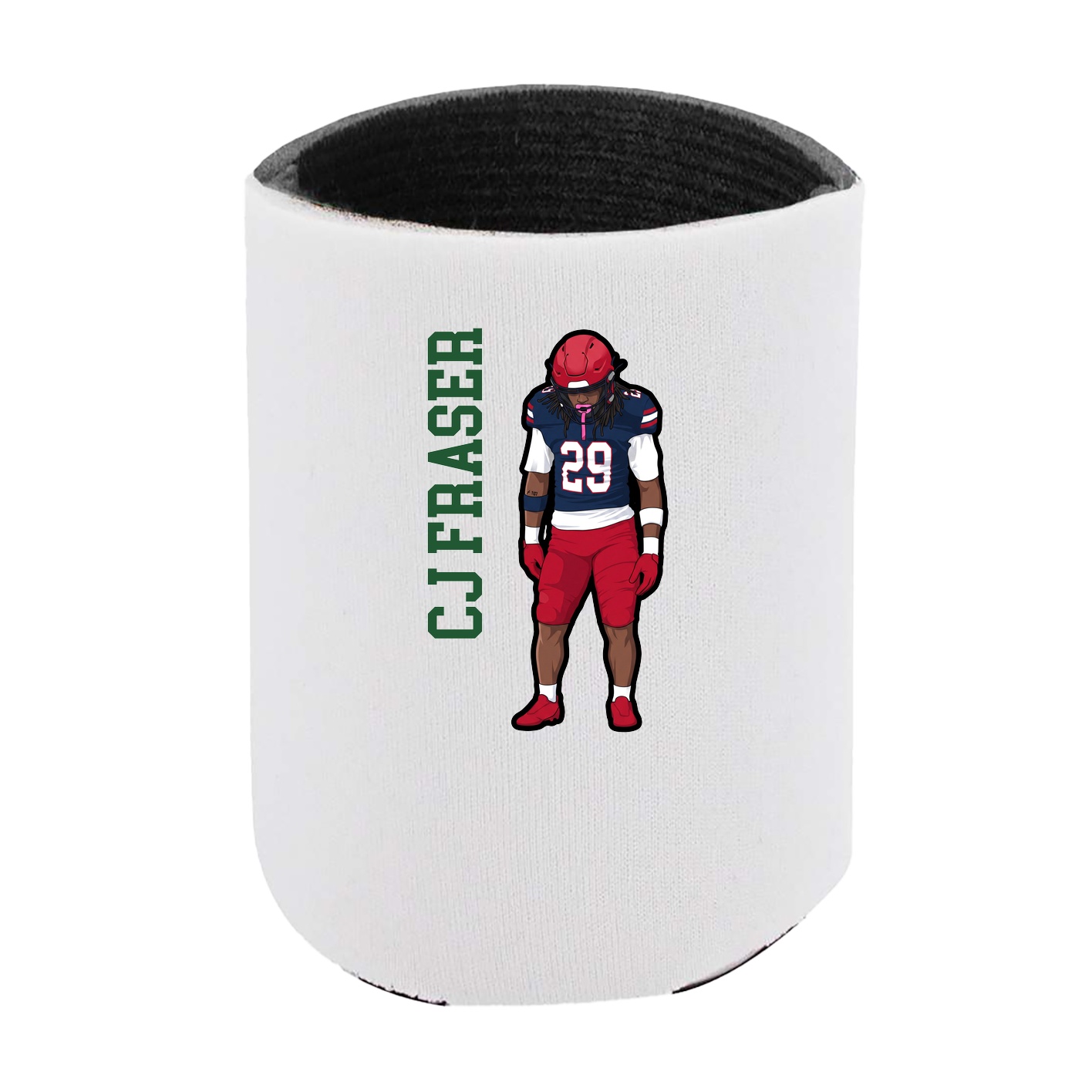 Can Holder — Name Vertical in White
