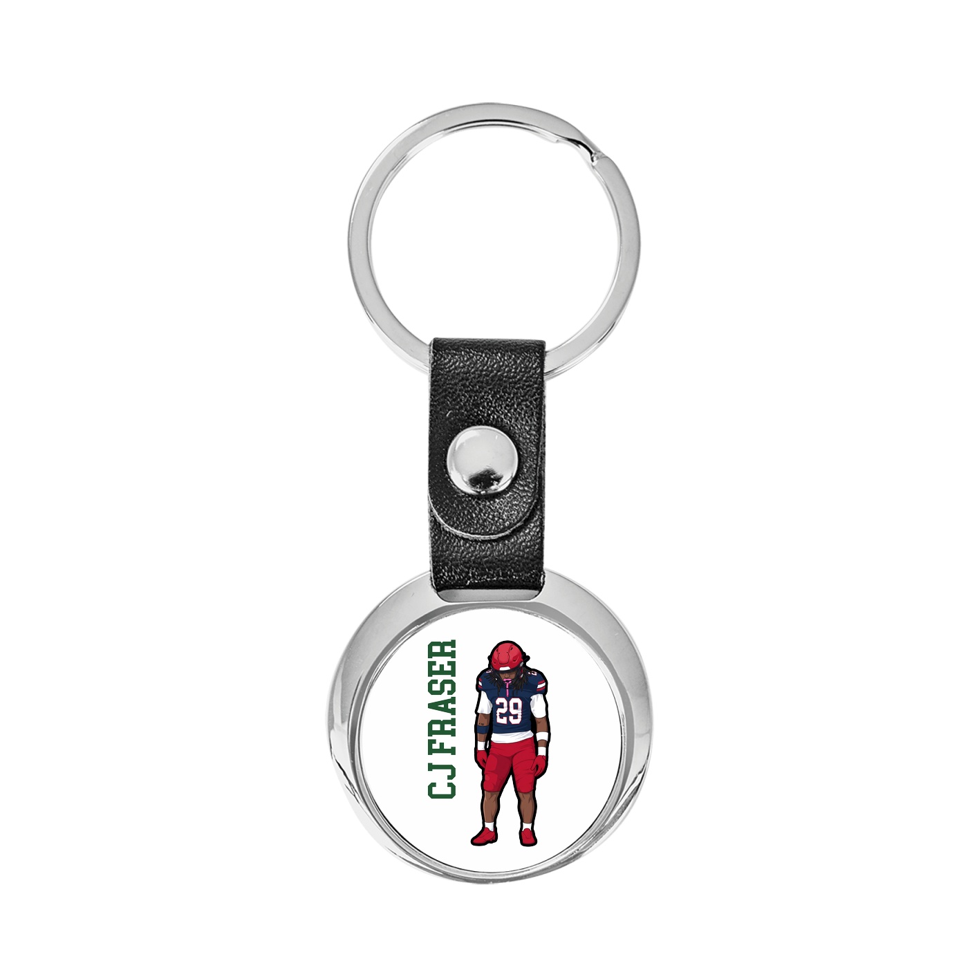 Key Chain — Name Vertical in Classic