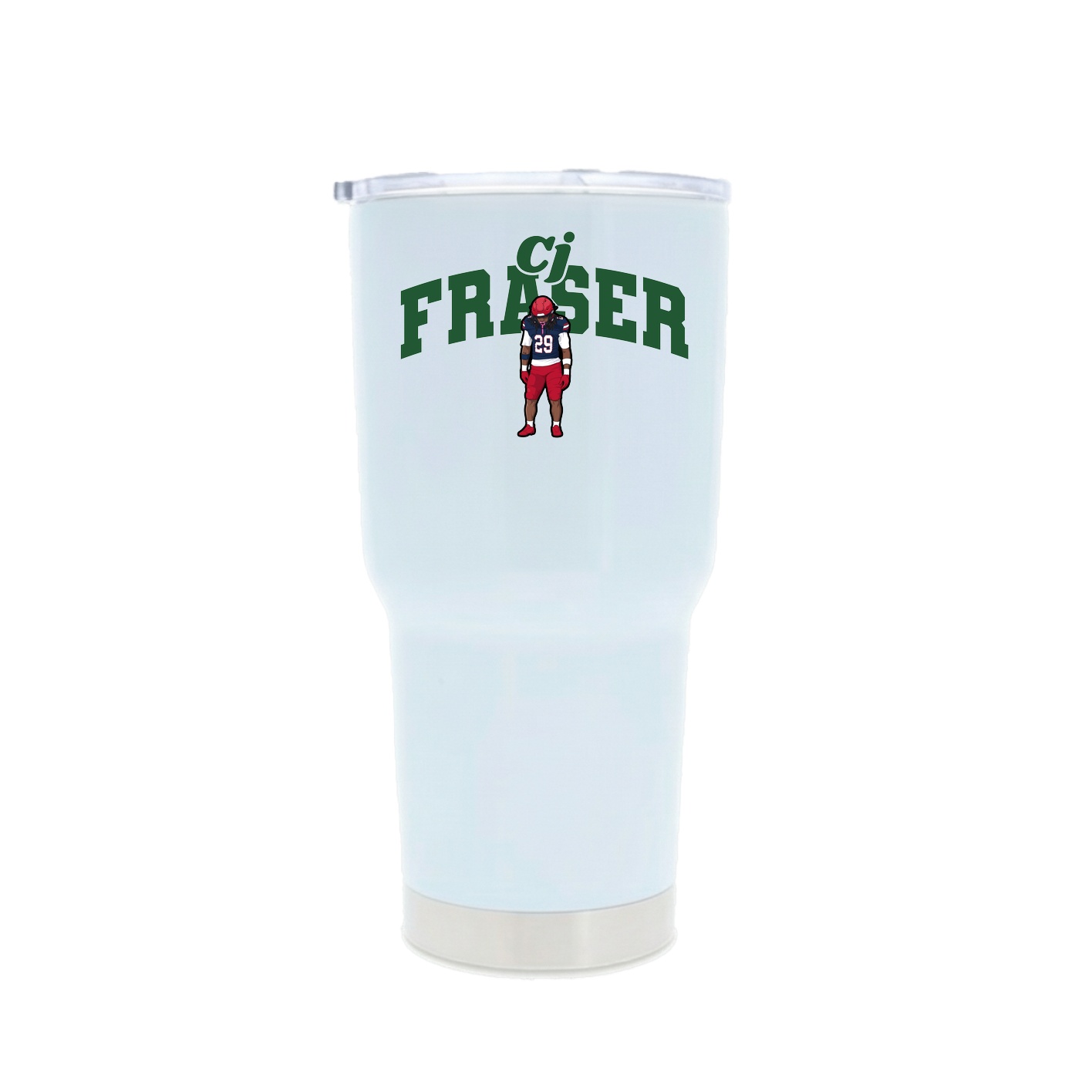 30oz Stainless Steel Tumbler — Signature Arch in White
