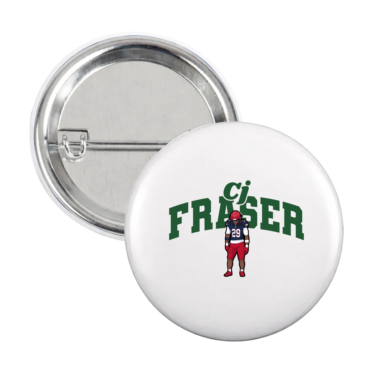 Game Day Button — Signature Arch in White