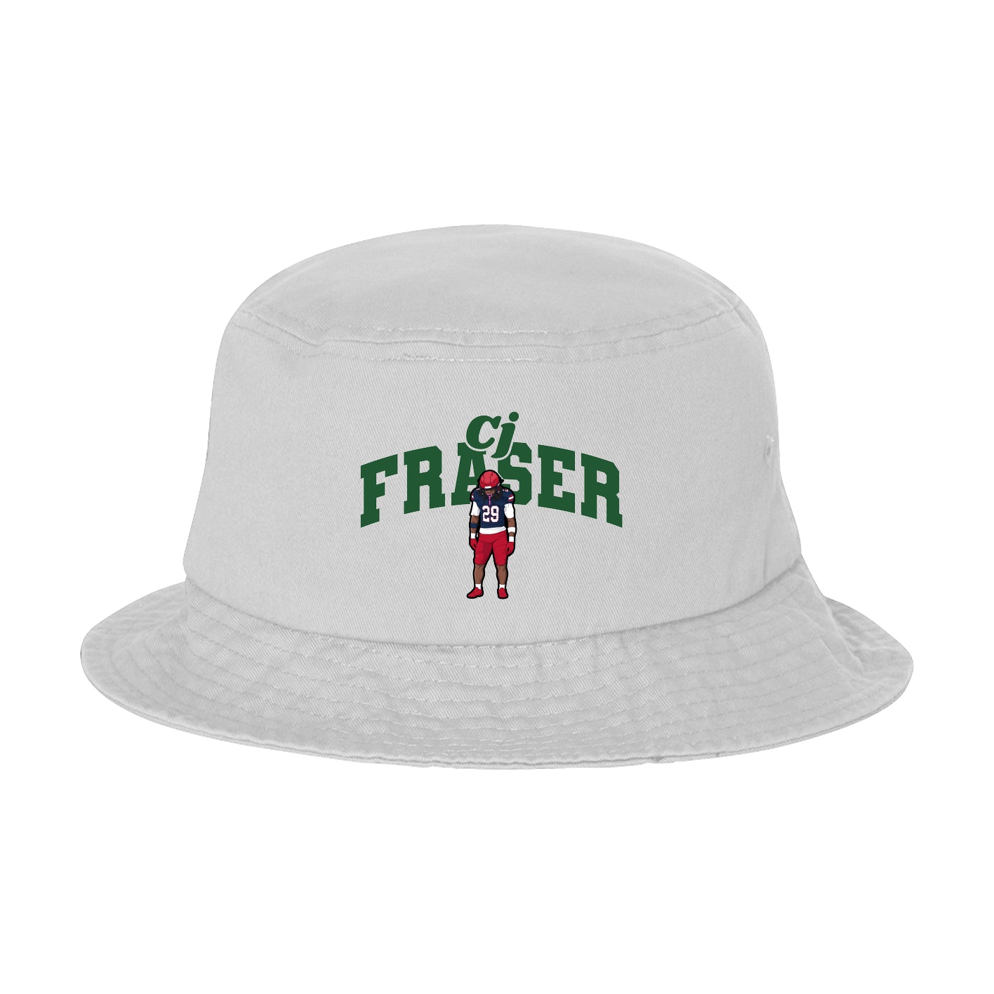 Bucket Cap — Signature Arch in White
