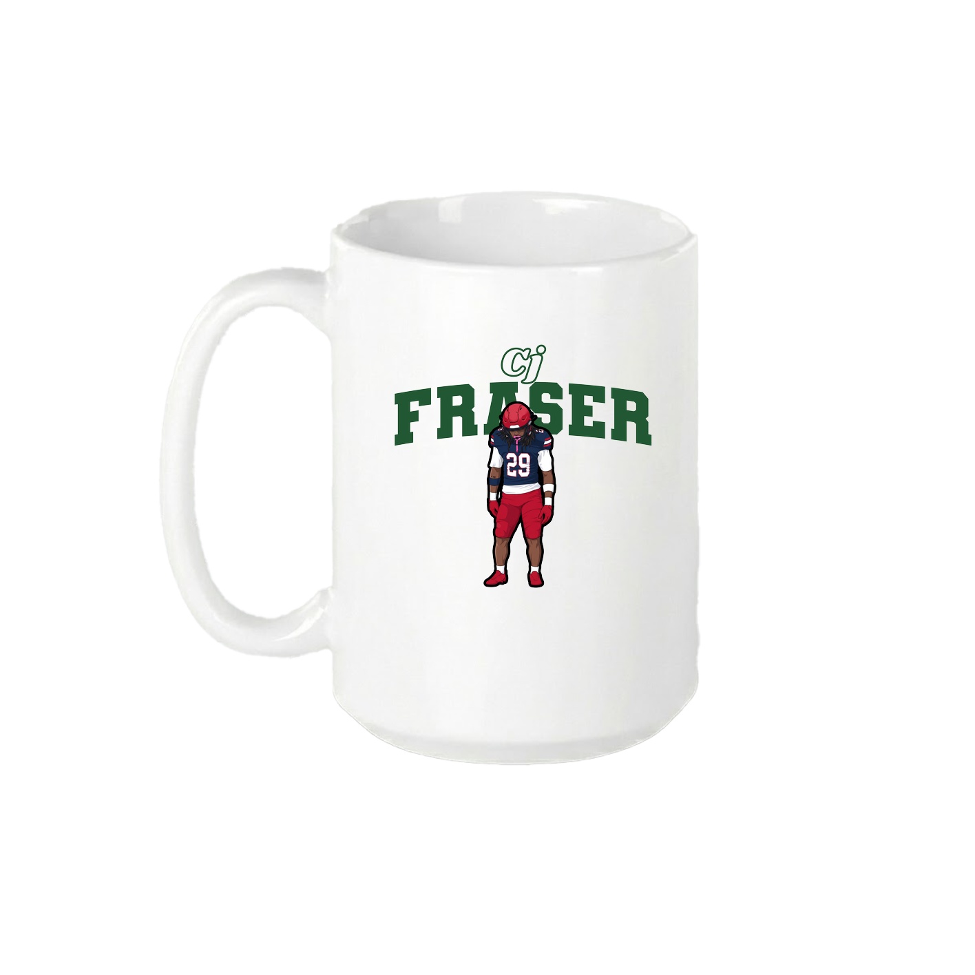15oz Coffee Mug — Name Arch in White
