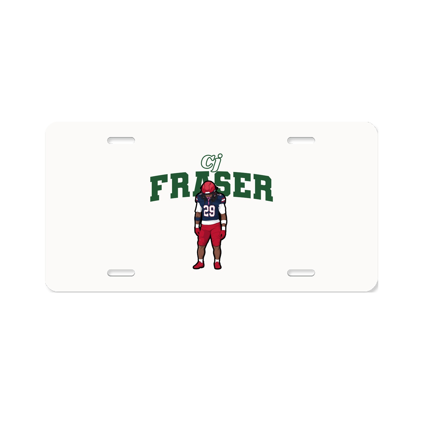 License Plate — Name Arch in Classic