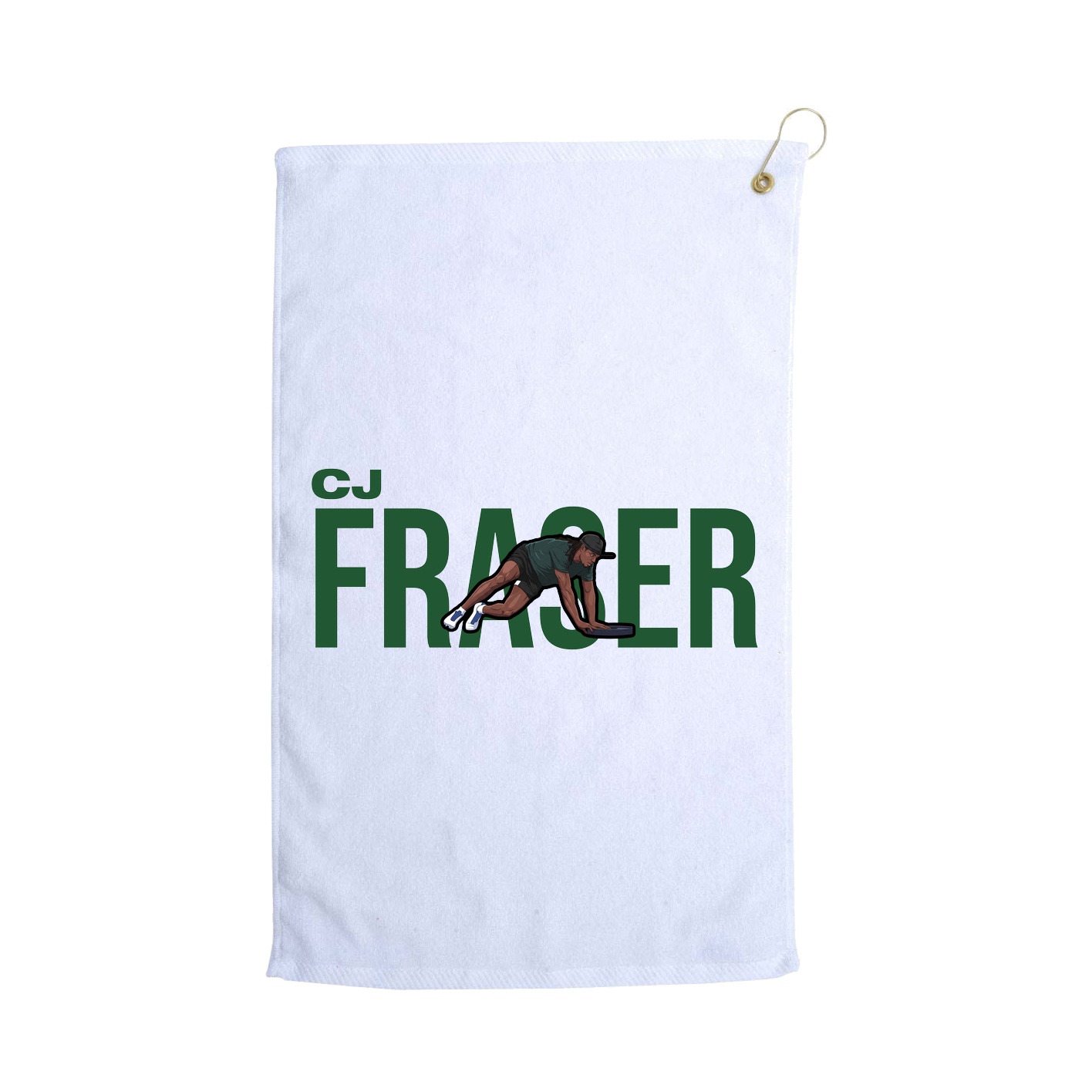 Golf Towel — Player Name in White