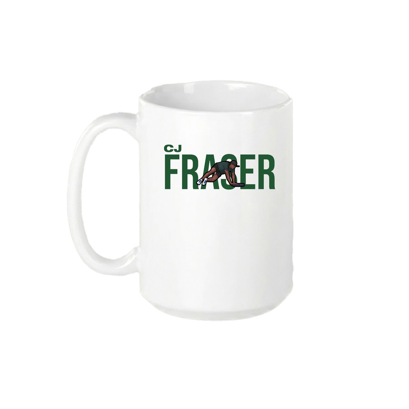 15oz Coffee Mug — Player Name in White