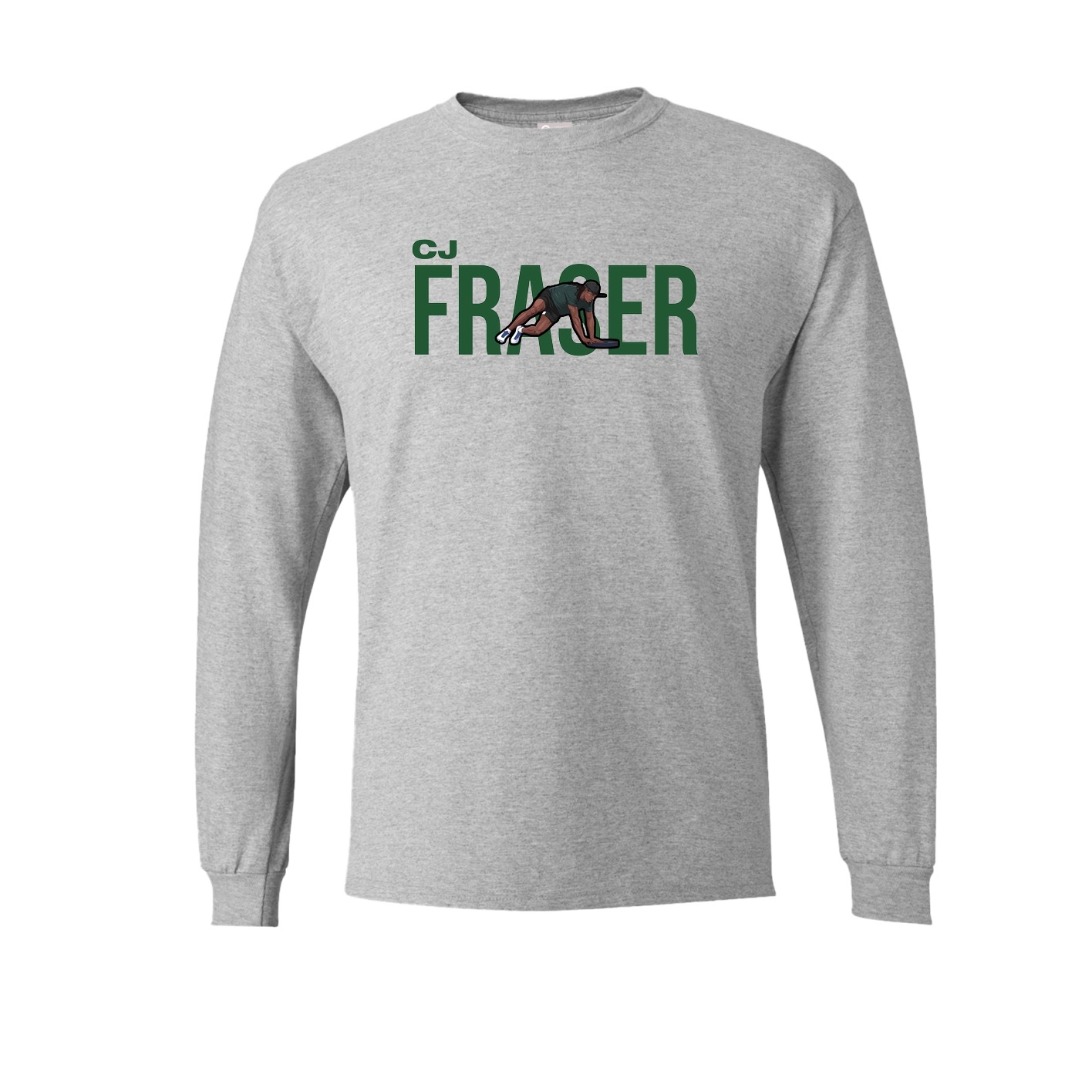 Long Sleeve Tee — Player Name in Grey