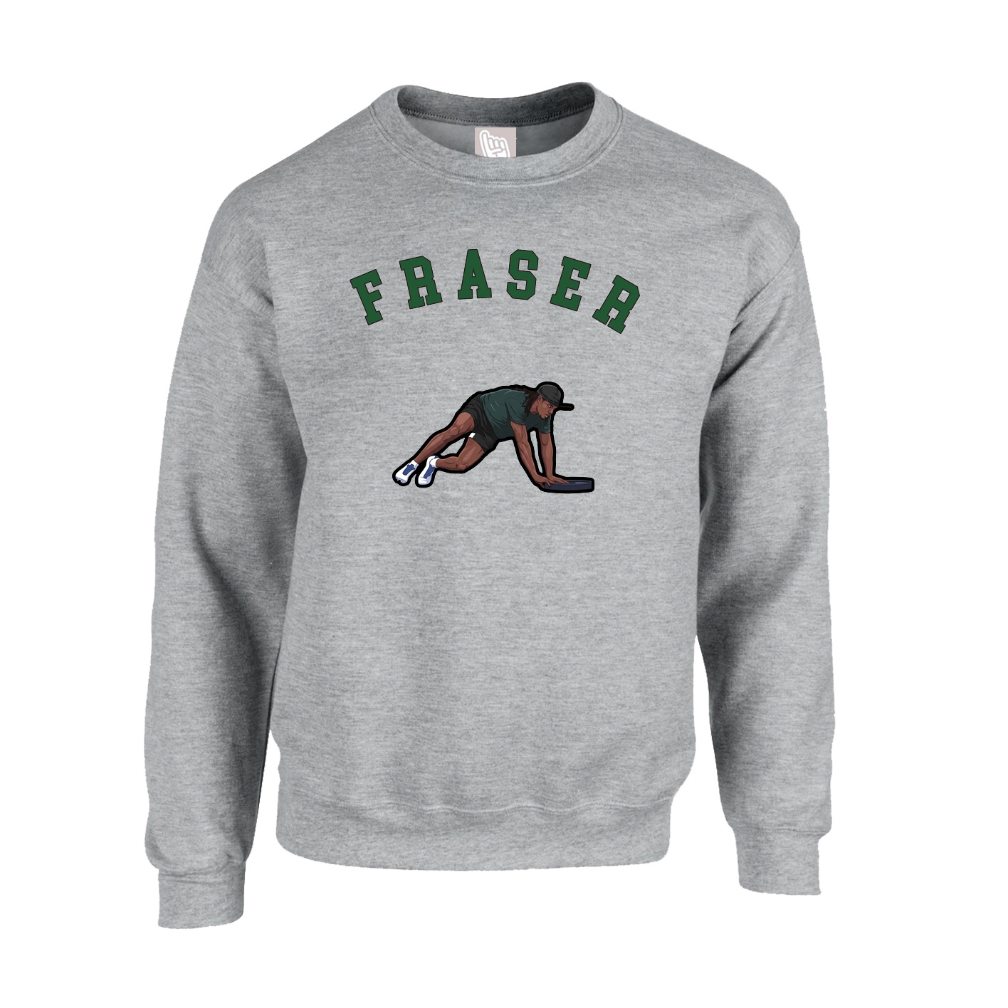 Fleece Crew — Shirsey Arch in Grey