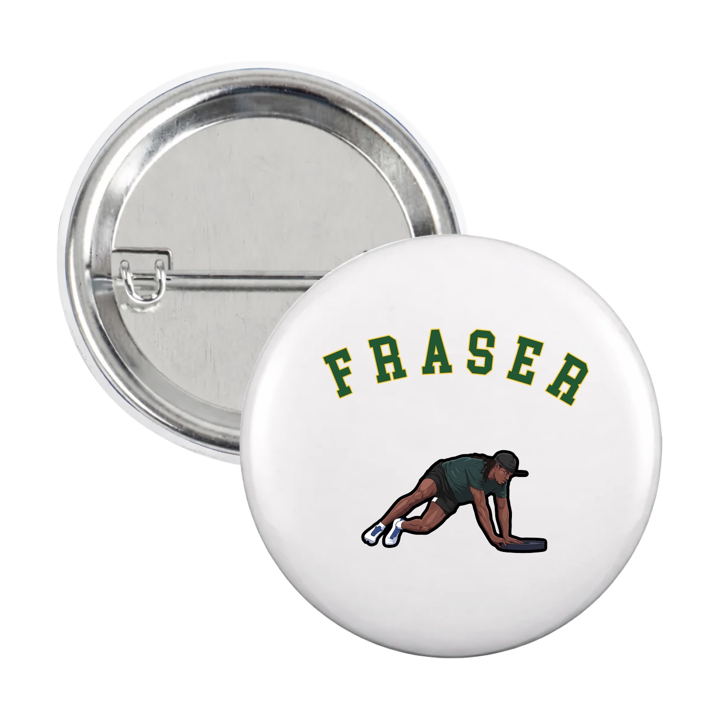 Game Day Button — Shirsey Arch in White