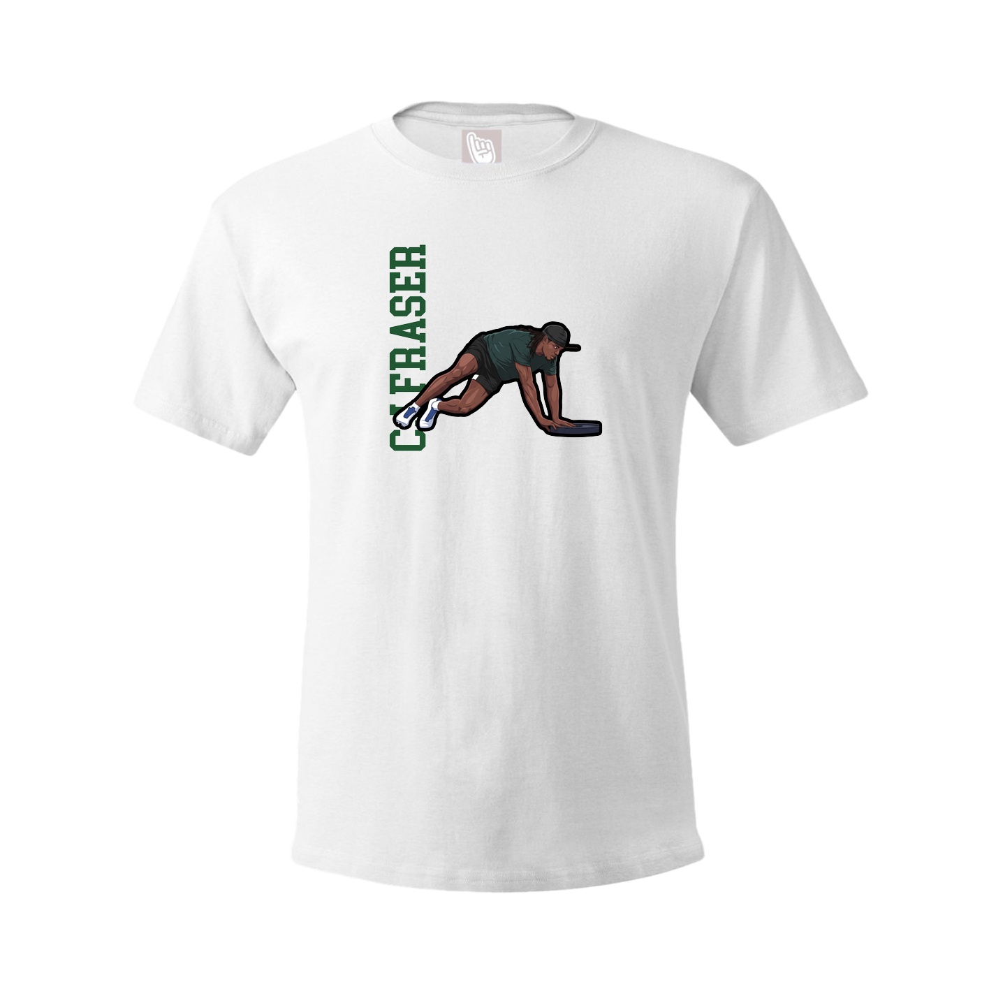 Youth Tee — Name Vertical in White