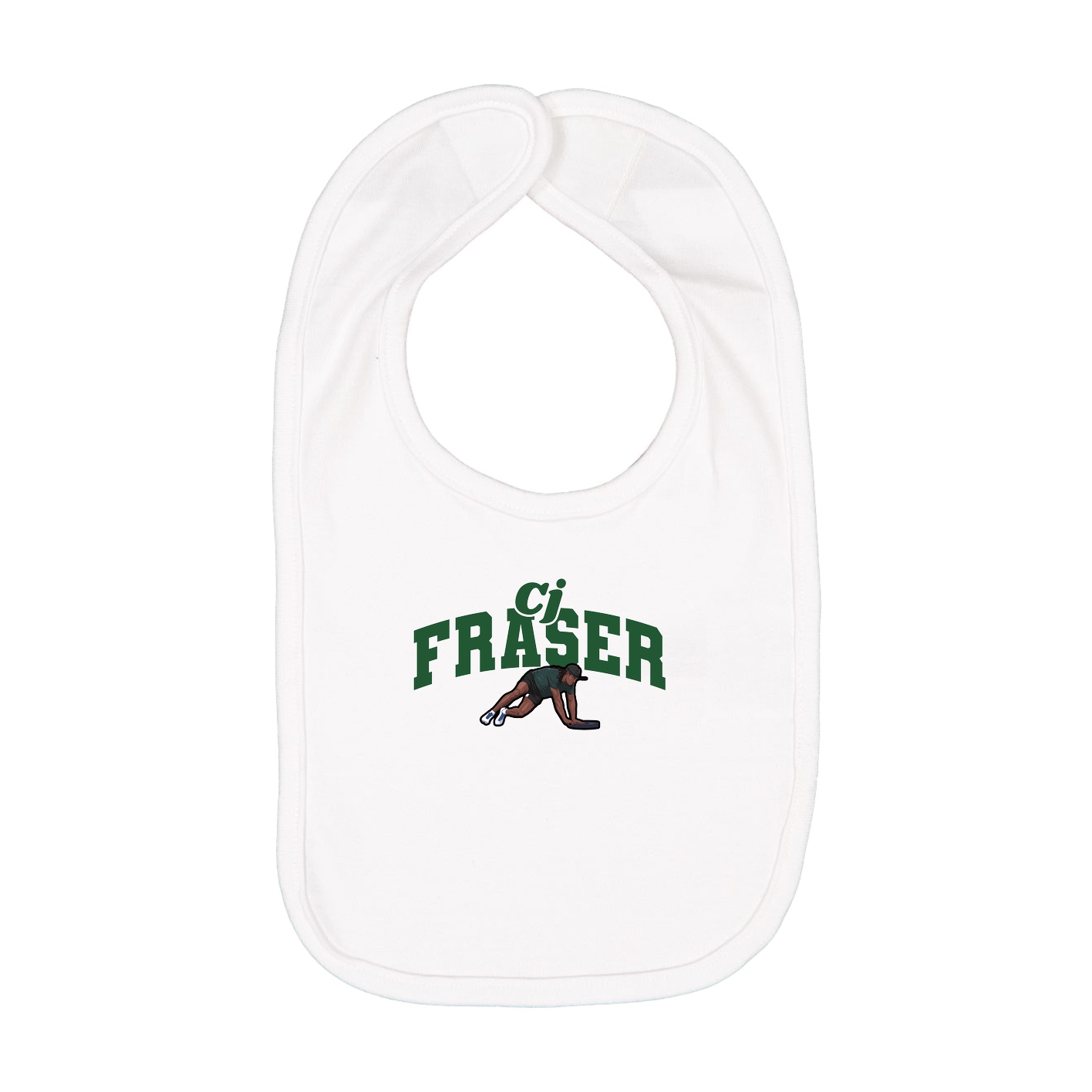 Infant Bib — Signature Arch in White