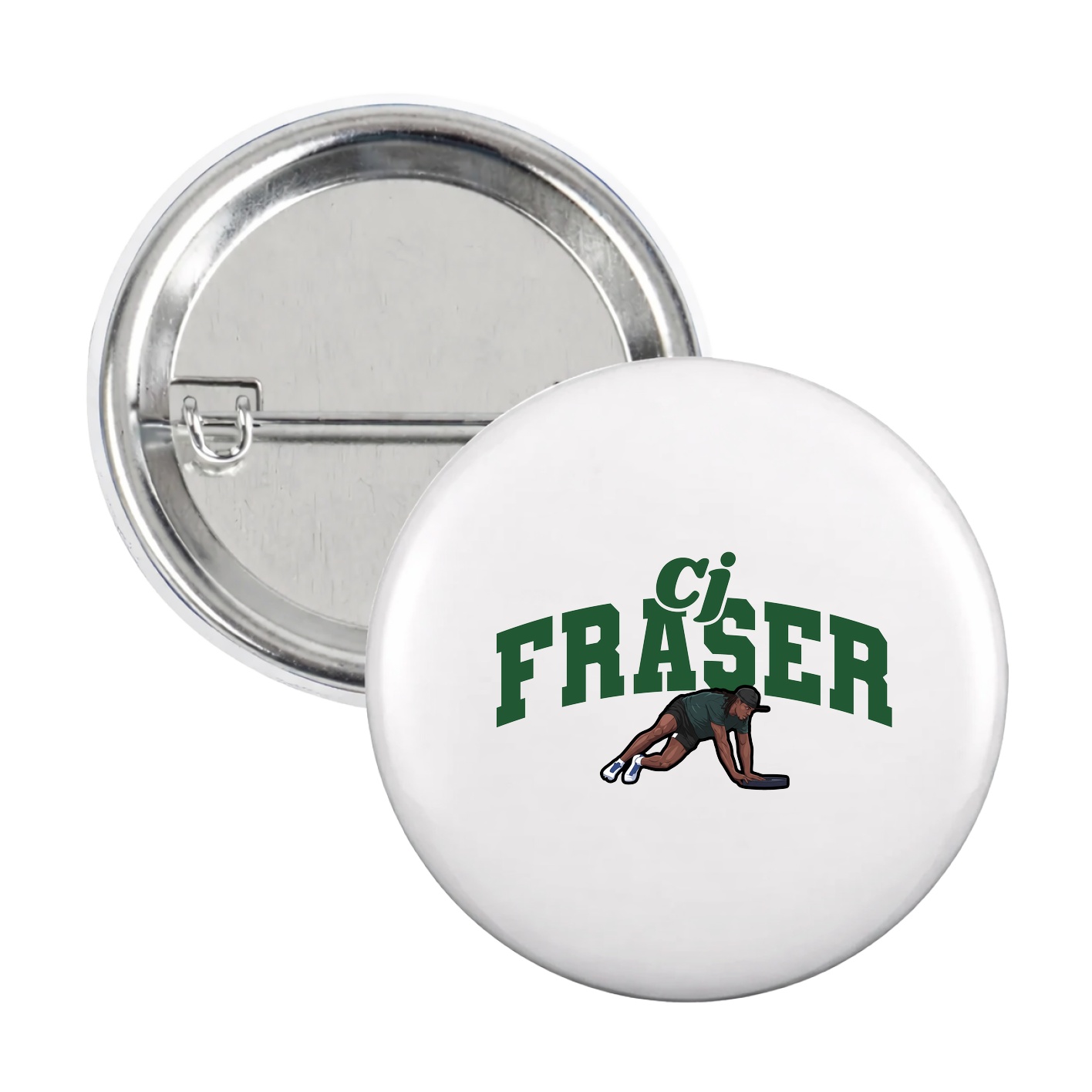 Game Day Button — Signature Arch in White