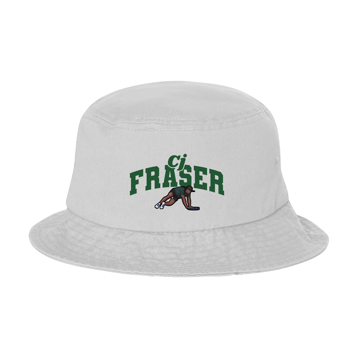 Bucket Cap — Signature Arch in White