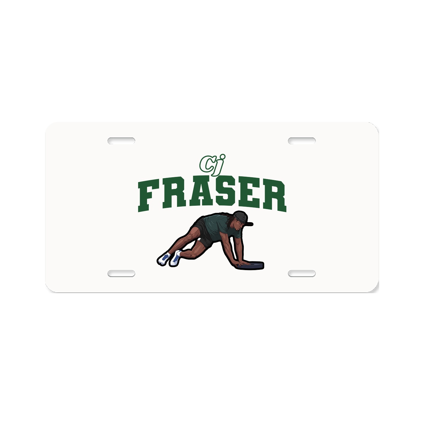 License Plate — Name Arch in Classic
