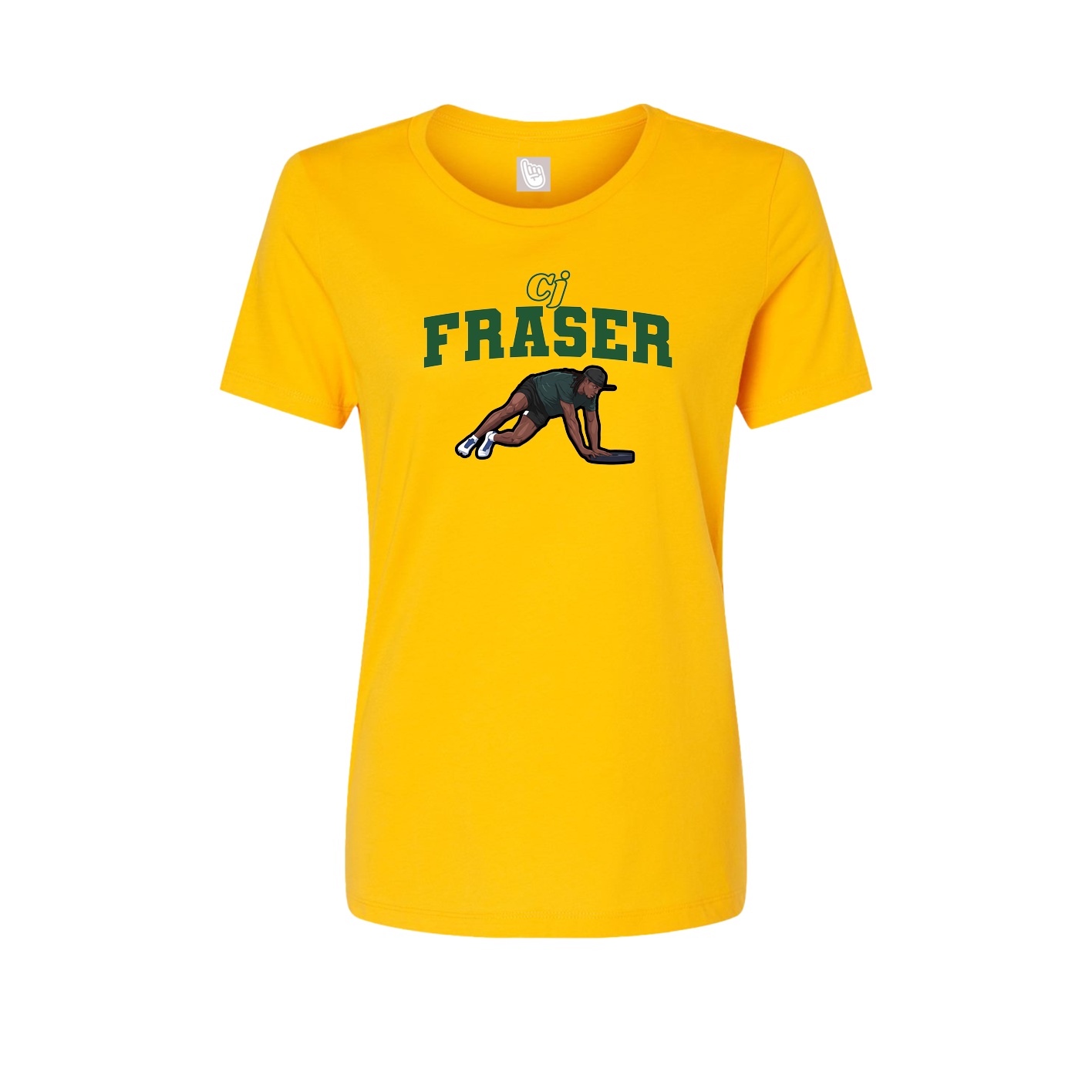 Womens Tee — Name Arch in Gold