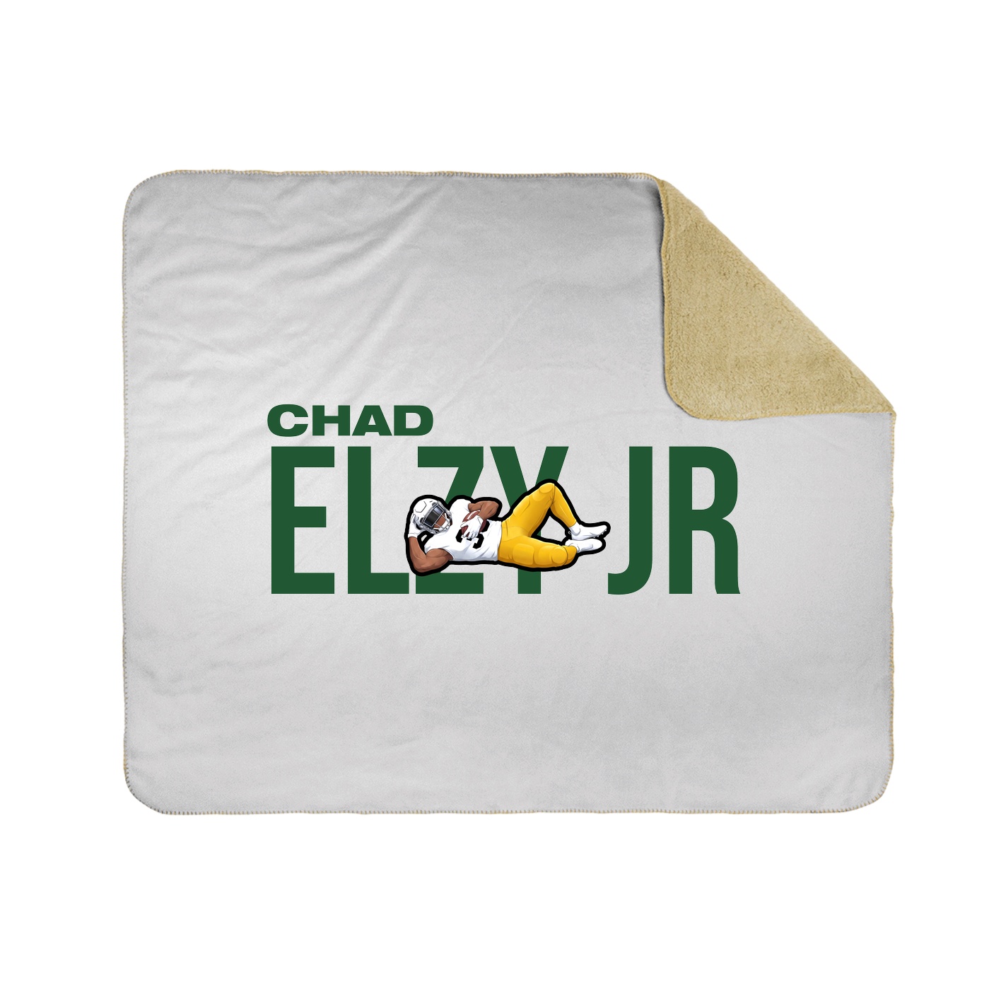 Throw Blanket — Player Name in White