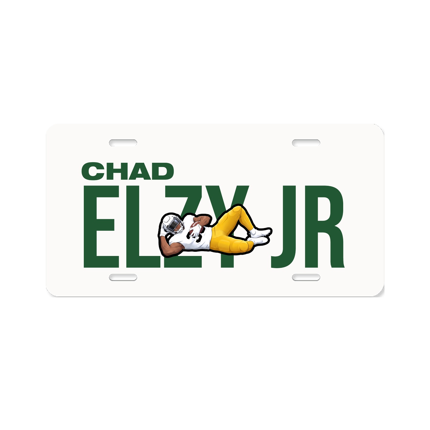 License Plate — Player Name in Classic