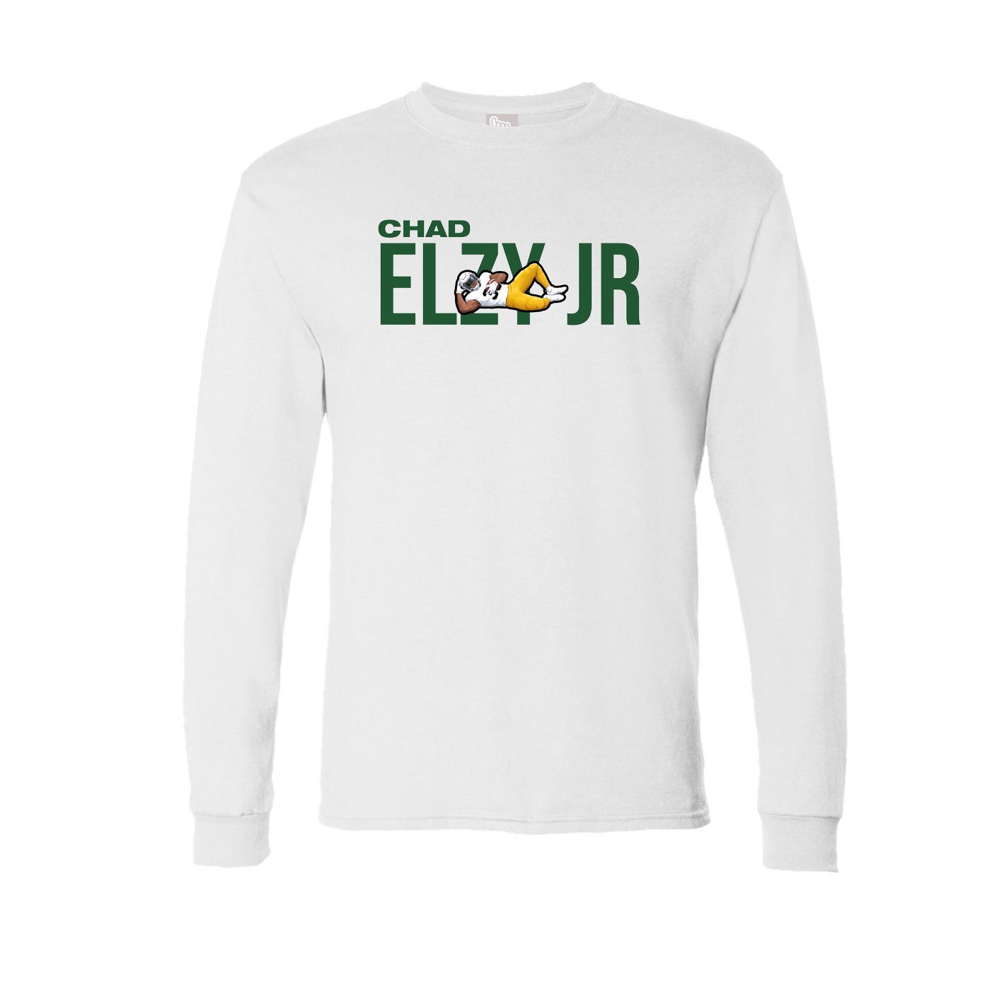 Long Sleeve Tee — Player Name in White