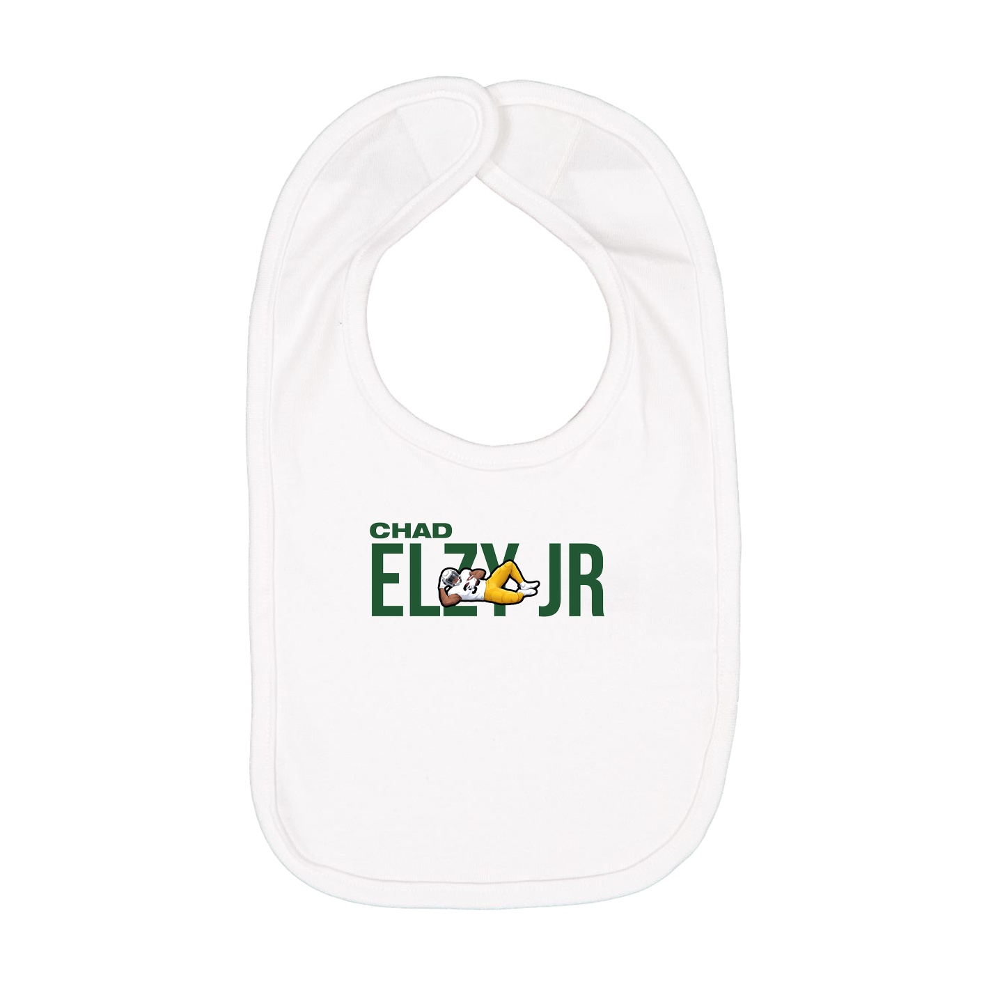 Infant Bib — Player Name in White