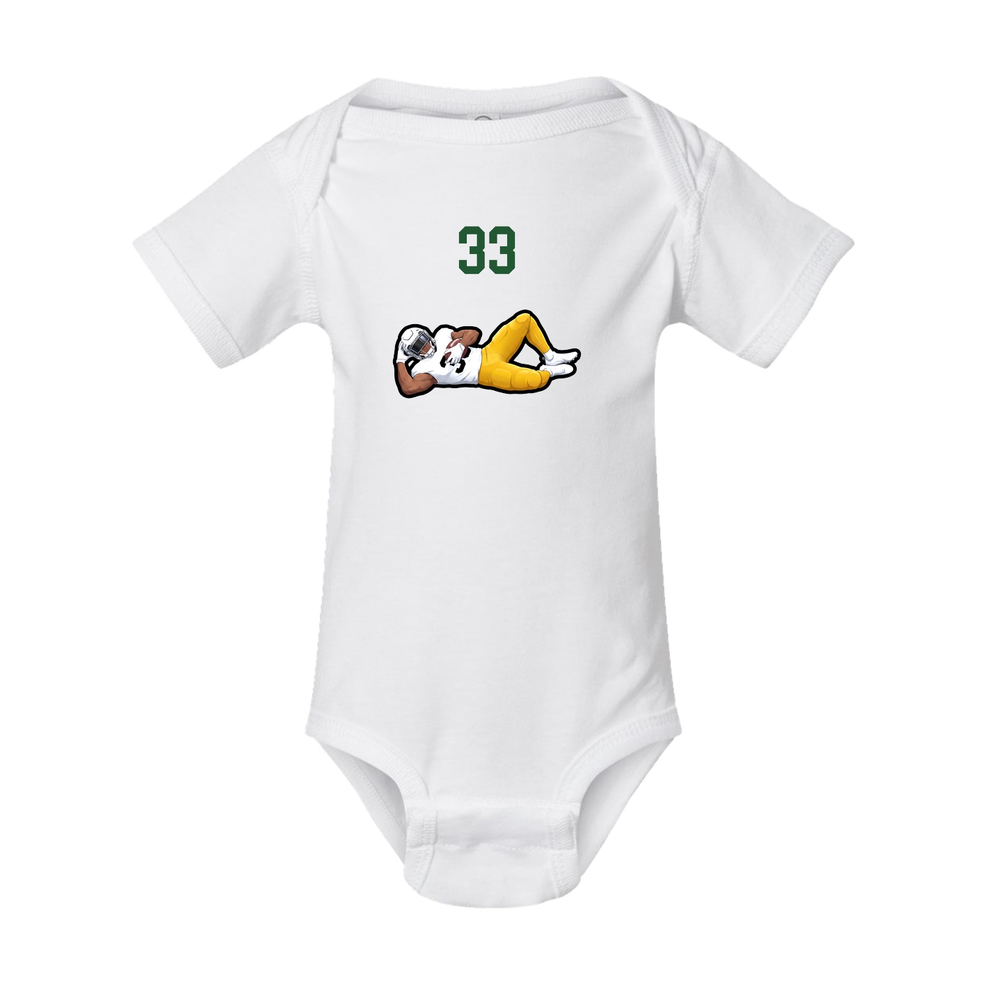 Baby Onesie — Number Top in White