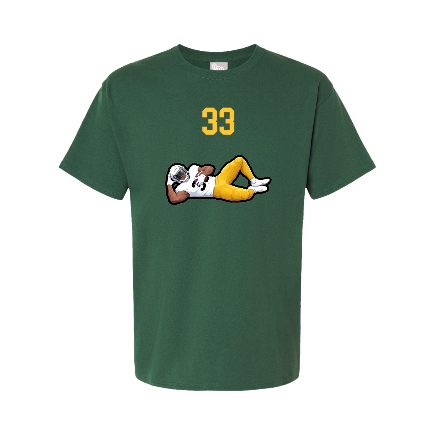 Youth Tee — Number Top in Green