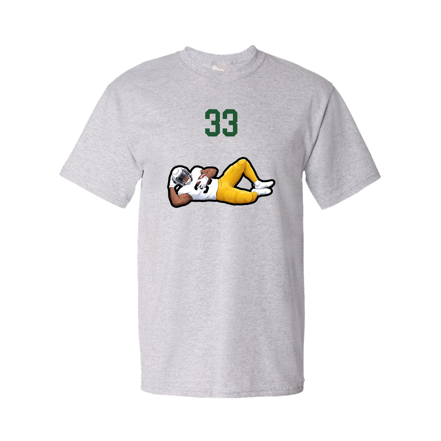 Youth Tee — Number Top in Grey