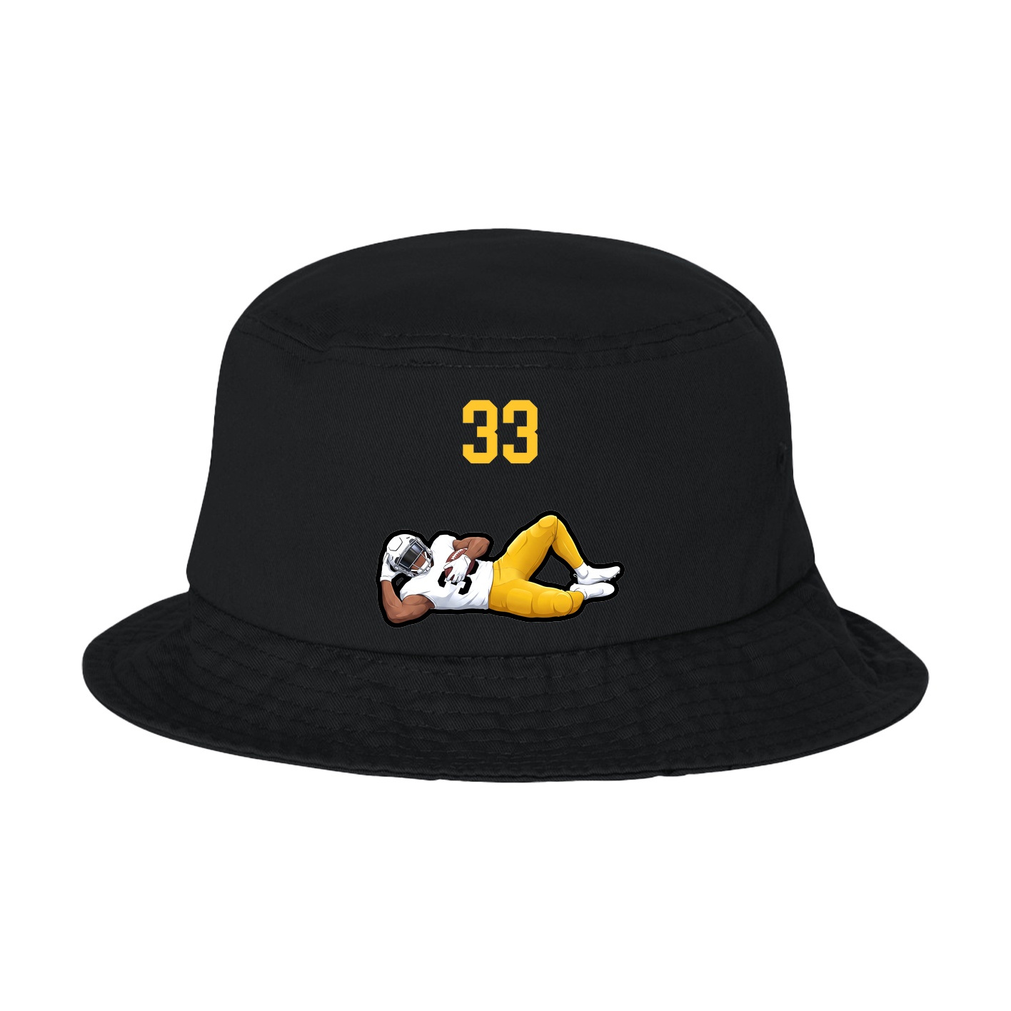 Bucket Cap — Number Top in Black