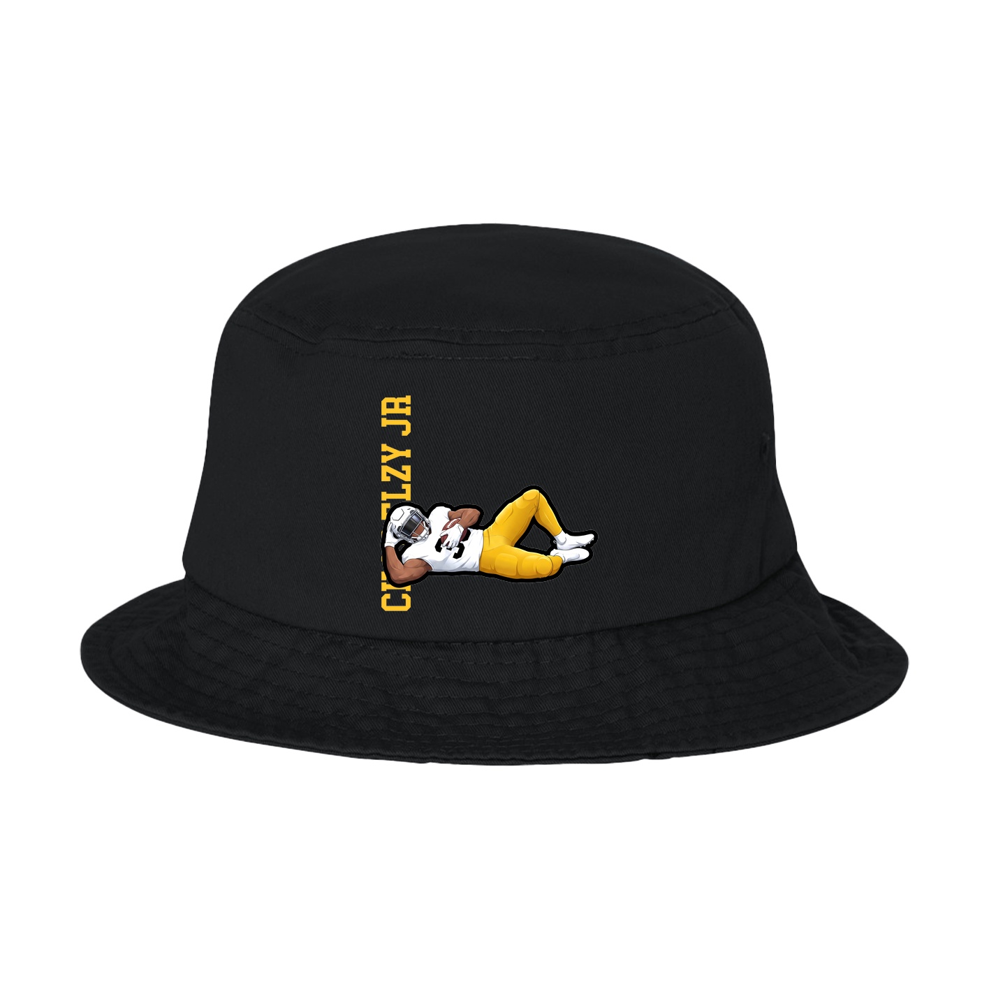 Bucket Cap — Name Vertical in Black