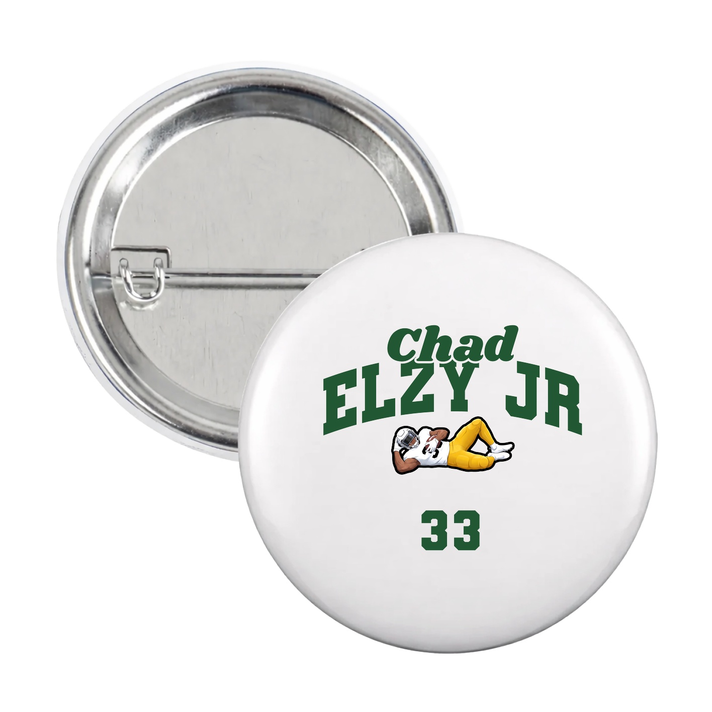 Game Day Button — Signature Arch in White