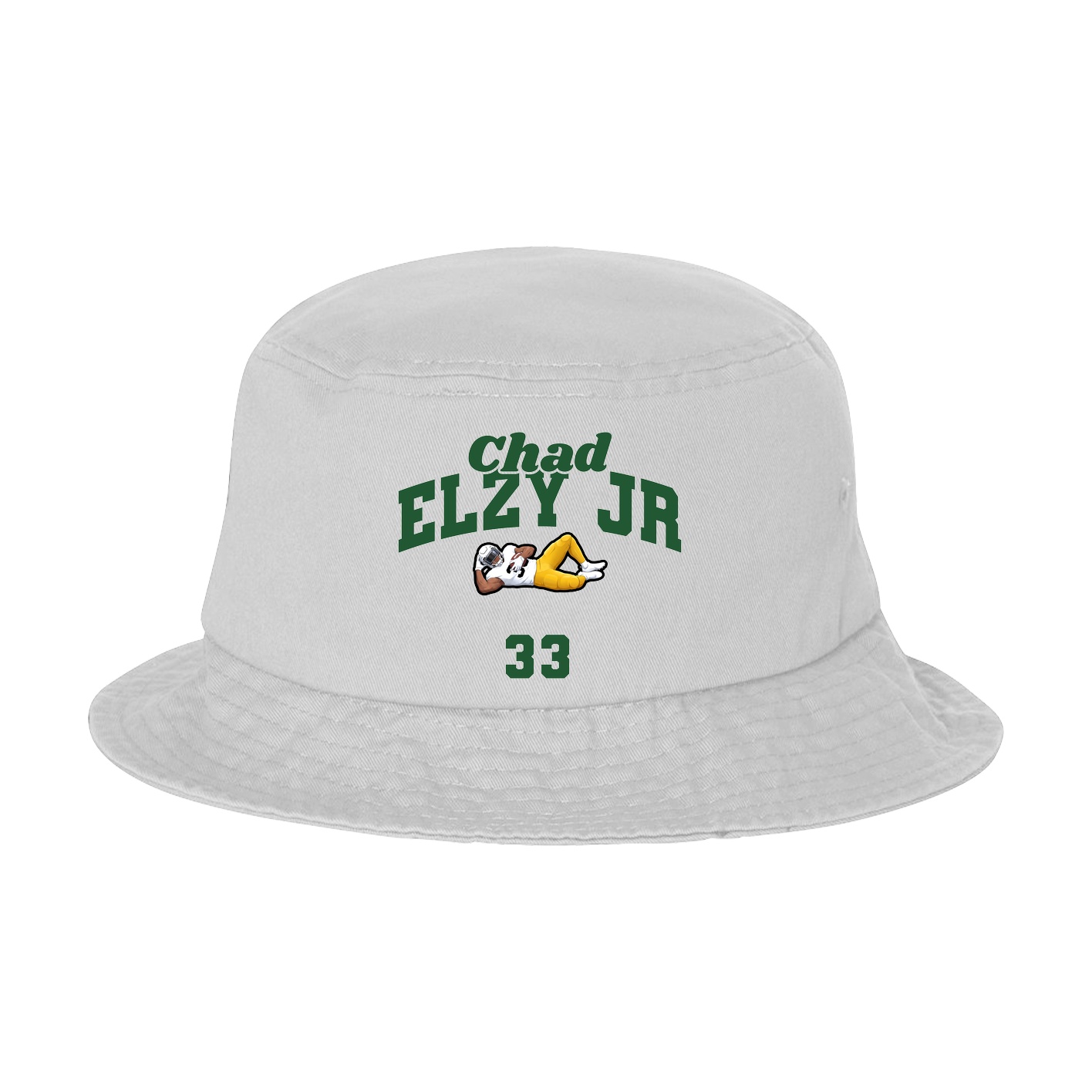 Bucket Cap — Signature Arch in White