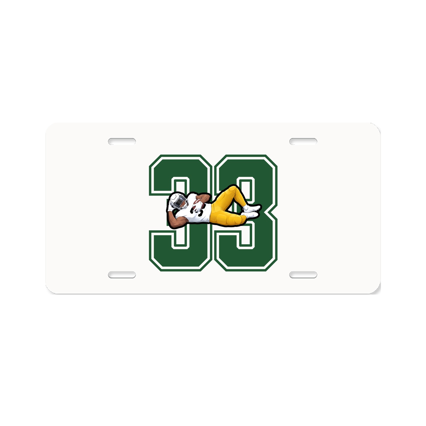 License Plate — Number in Classic