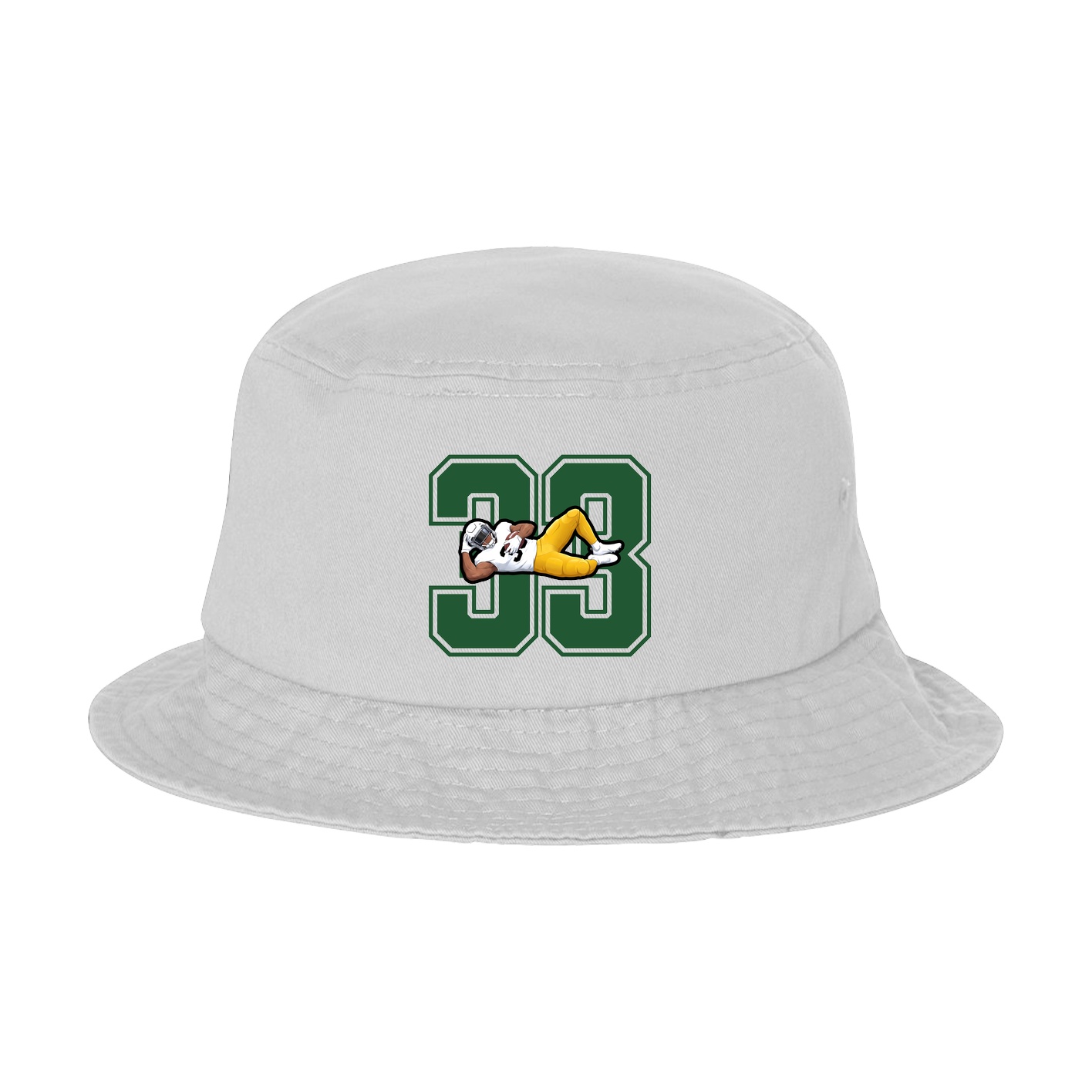 Bucket Cap — Number in White