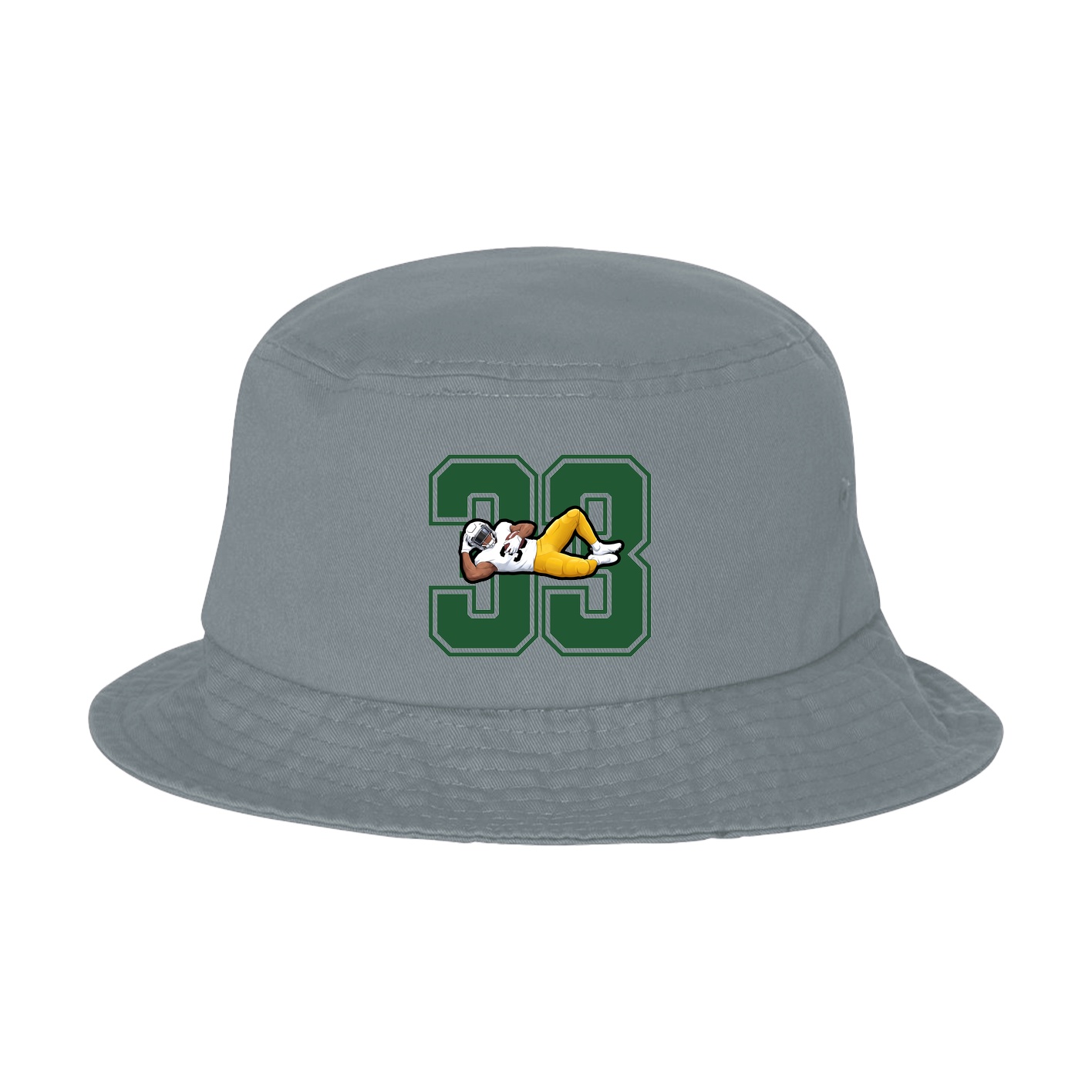 Bucket Cap — Number in Grey
