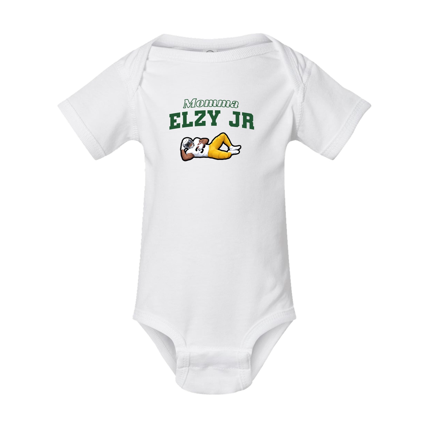 Baby Onesie — Mothers Day Block in White