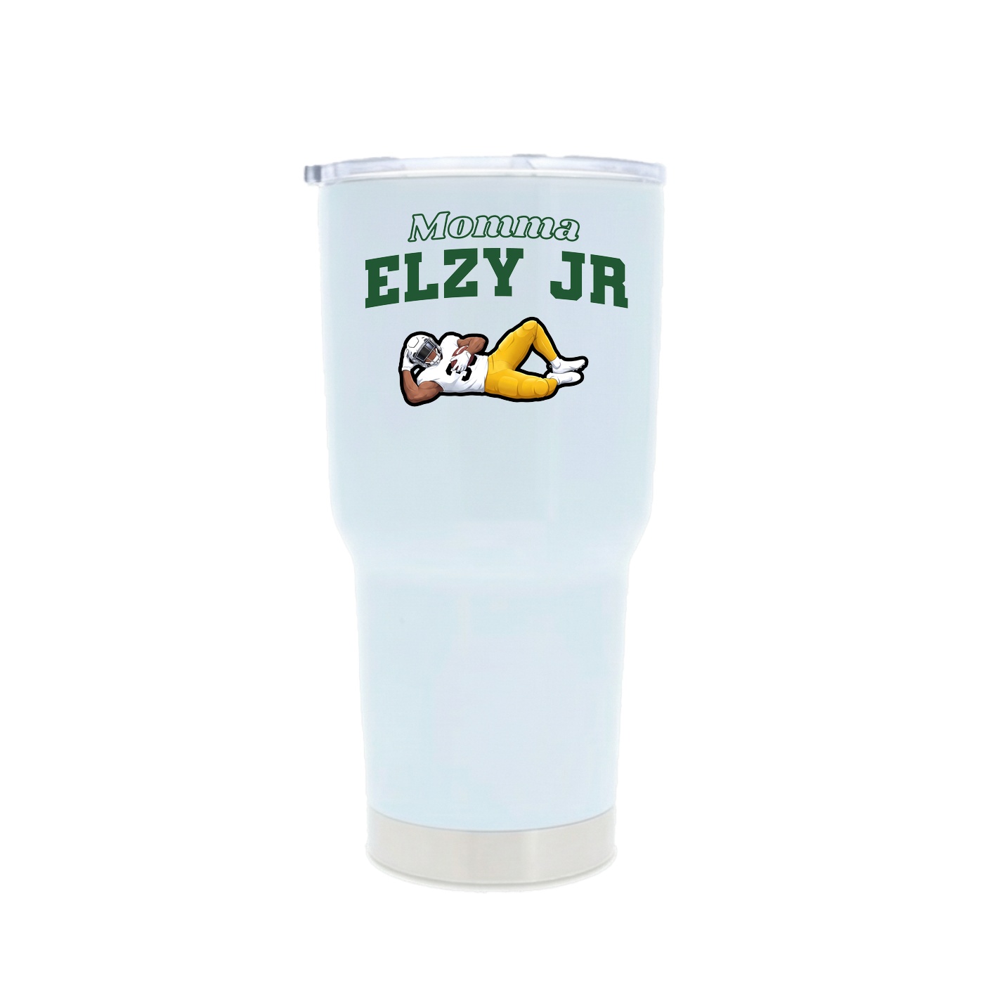 30oz Stainless Steel Tumbler — Mothers Day Block in White