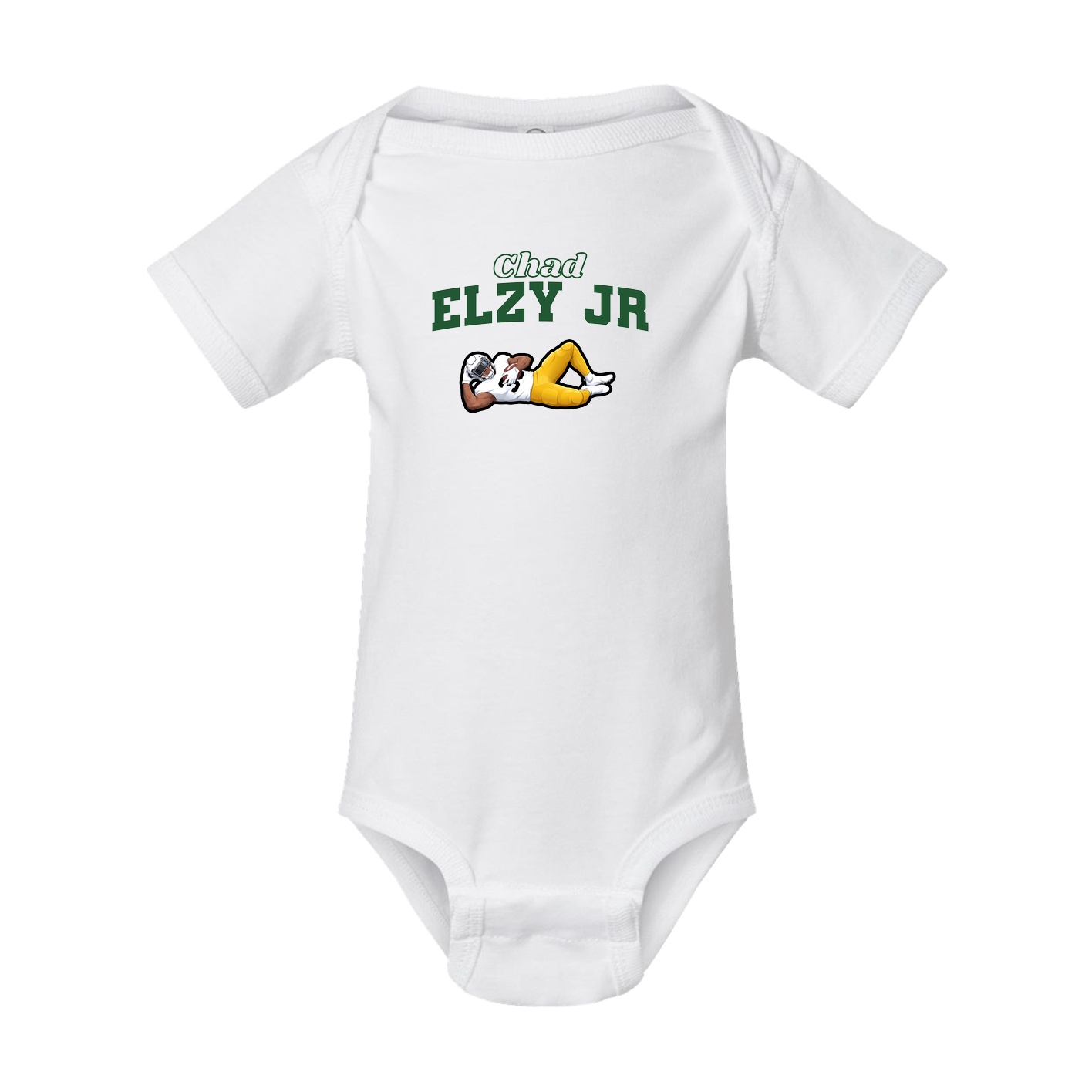 Baby Onesie — Name Arch in White