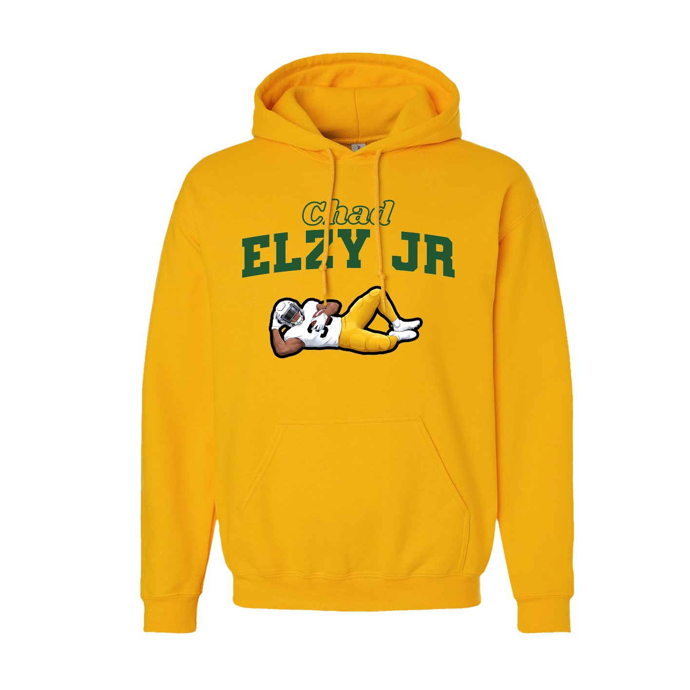 Hoodie — Name Arch in Gold