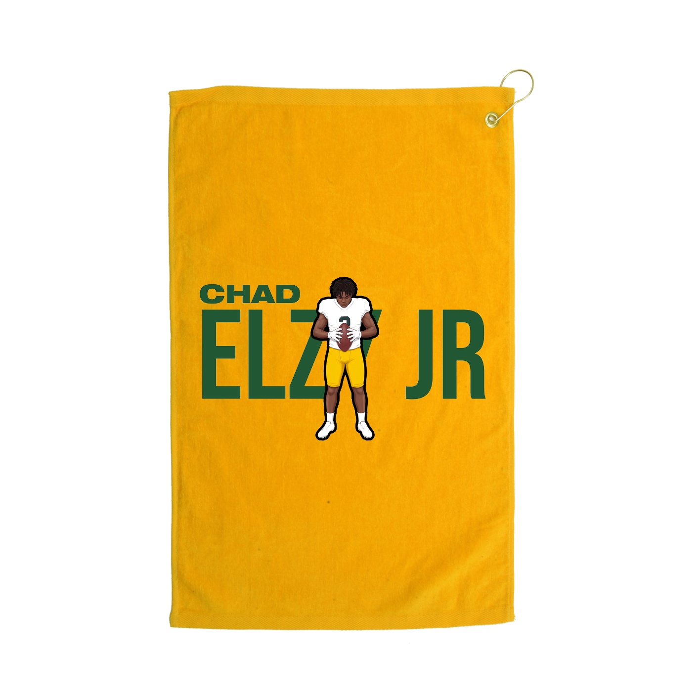 Golf Towel — Player Name in Gold