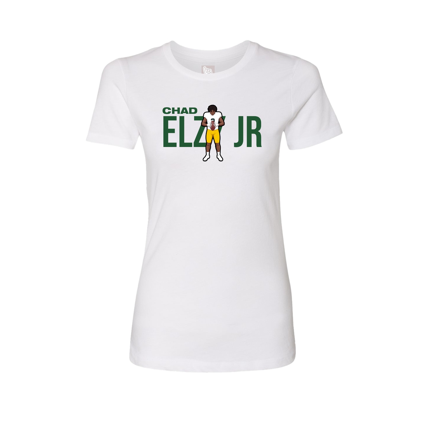 Womens Tee — Player Name in White