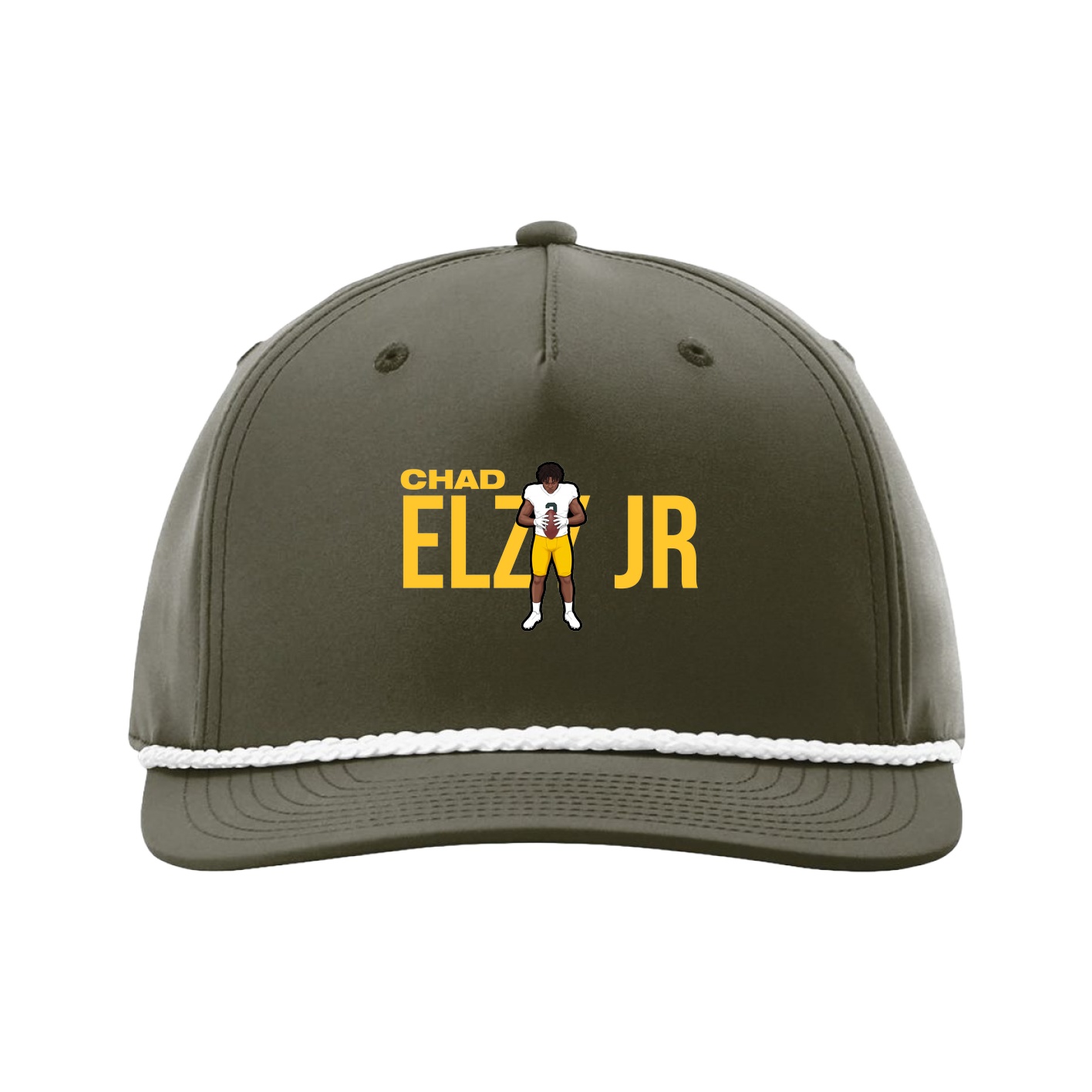 Five-Panel Classic Rope Cap — Player Name in Green