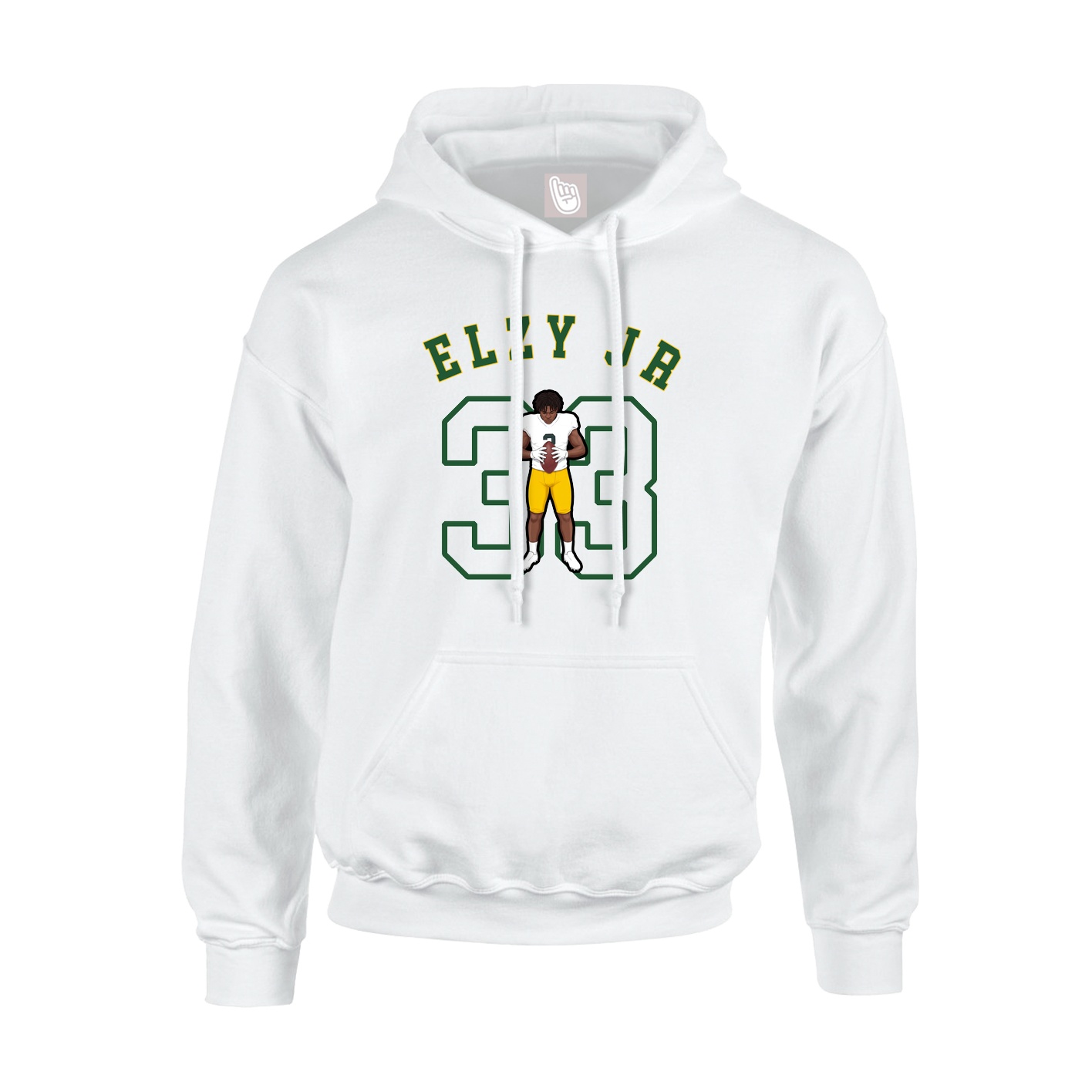 Youth Hoodie — Shirsey Arch in White