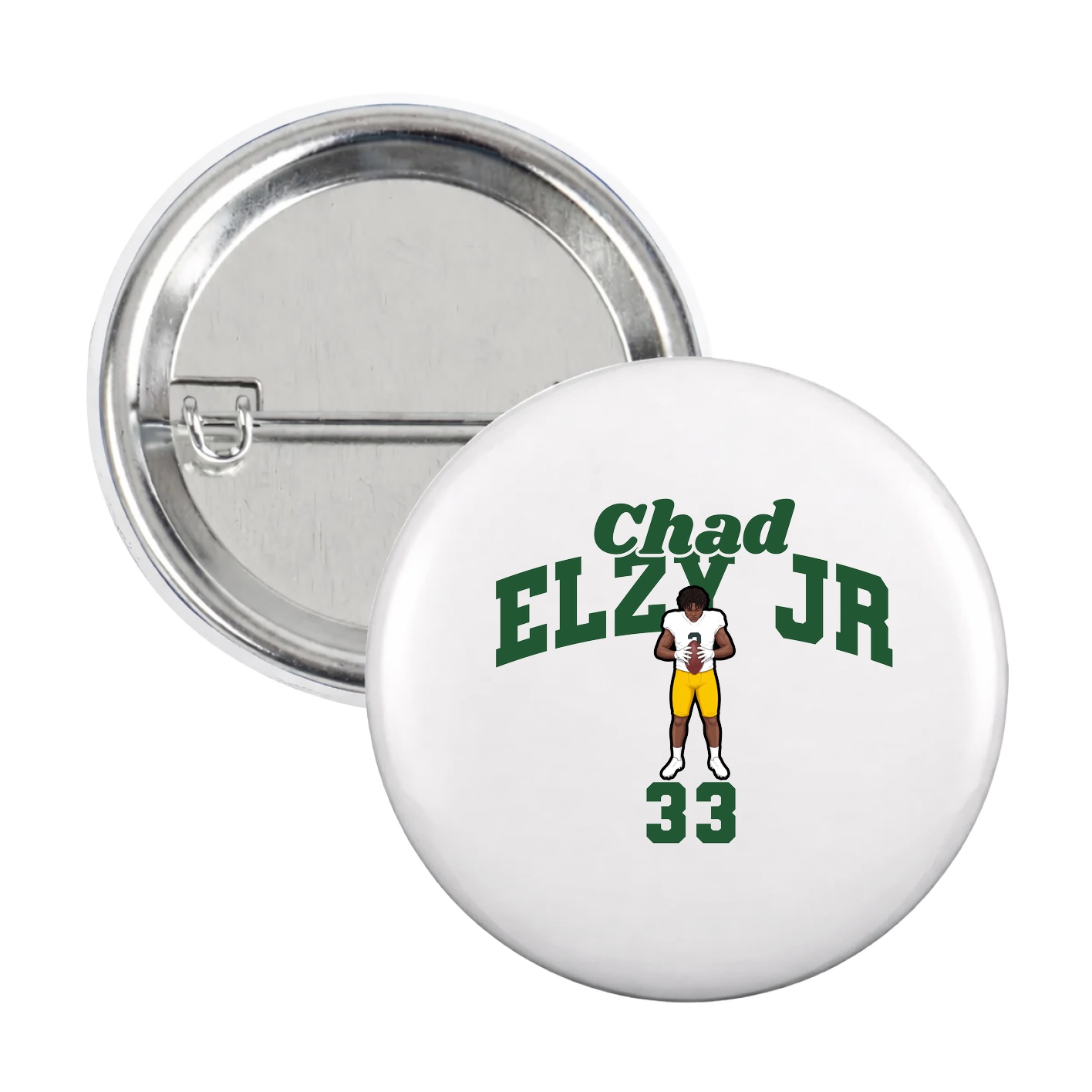 Game Day Button — Signature Arch in White
